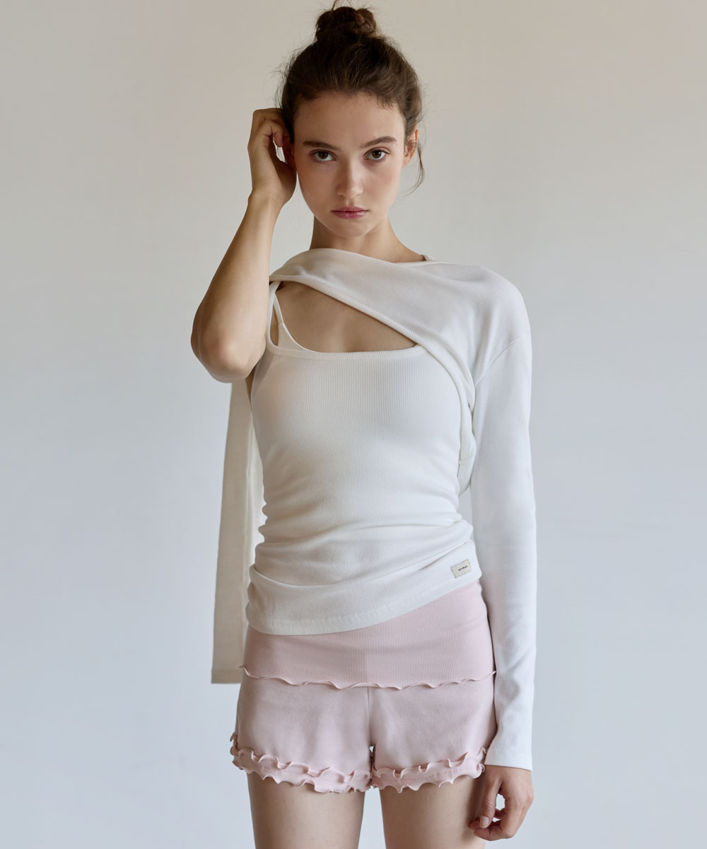 【一秒打造層次感瑜珈 Look】預購_DEVI-T0170 Ally Lip Crop Bolero by Devi