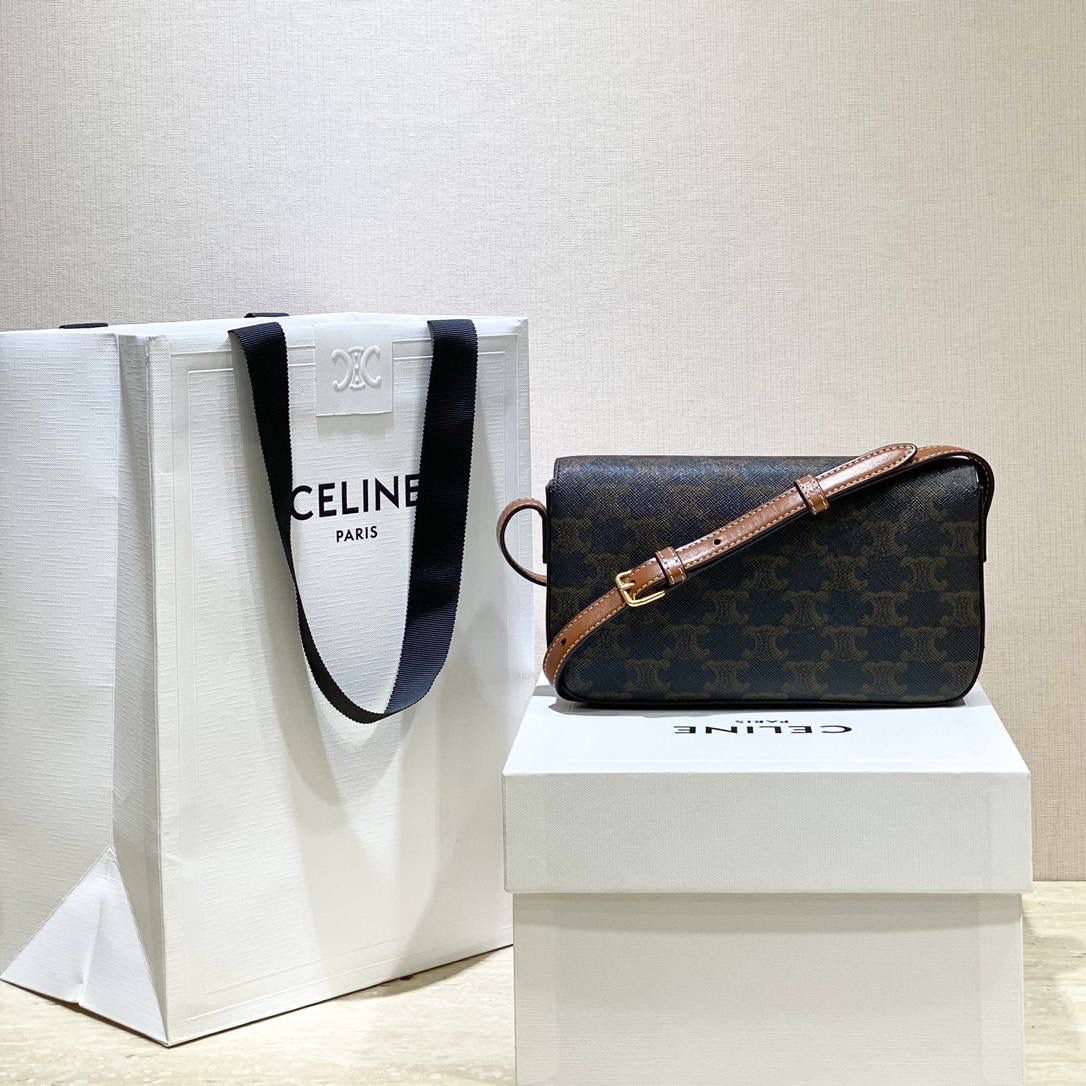 🔥大货实拍图 𝗖𝗘𝗟𝗜𝗡𝗘 ♥ 𝗧𝗥𝗜𝗢𝗠𝗣𝗛𝗘 𝗦𝗛𝗢𝗨𝗟𝗗𝗘𝗥 𝗕𝗔𝗚 感觉这两年𝐂𝐞𝐥𝐢𝐧𝐞是不是打开了任督二脉！出的包是越来越绝了！新款凯旋门腋下包简直惊喜爆棚！确认过眼神是我想要的包！必须要拥有的那种❗️ 型号：194142 尺寸：20*10*4cm