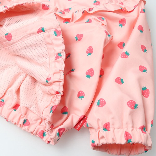 🆕【⭐訂購⭐】🌀 🇯🇵 日本直送🇯🇵 草莓 荷葉邊 網眼襯裡 撥水加工 #連帽風褸［2款選］🌀[ELBA-0011][260302]