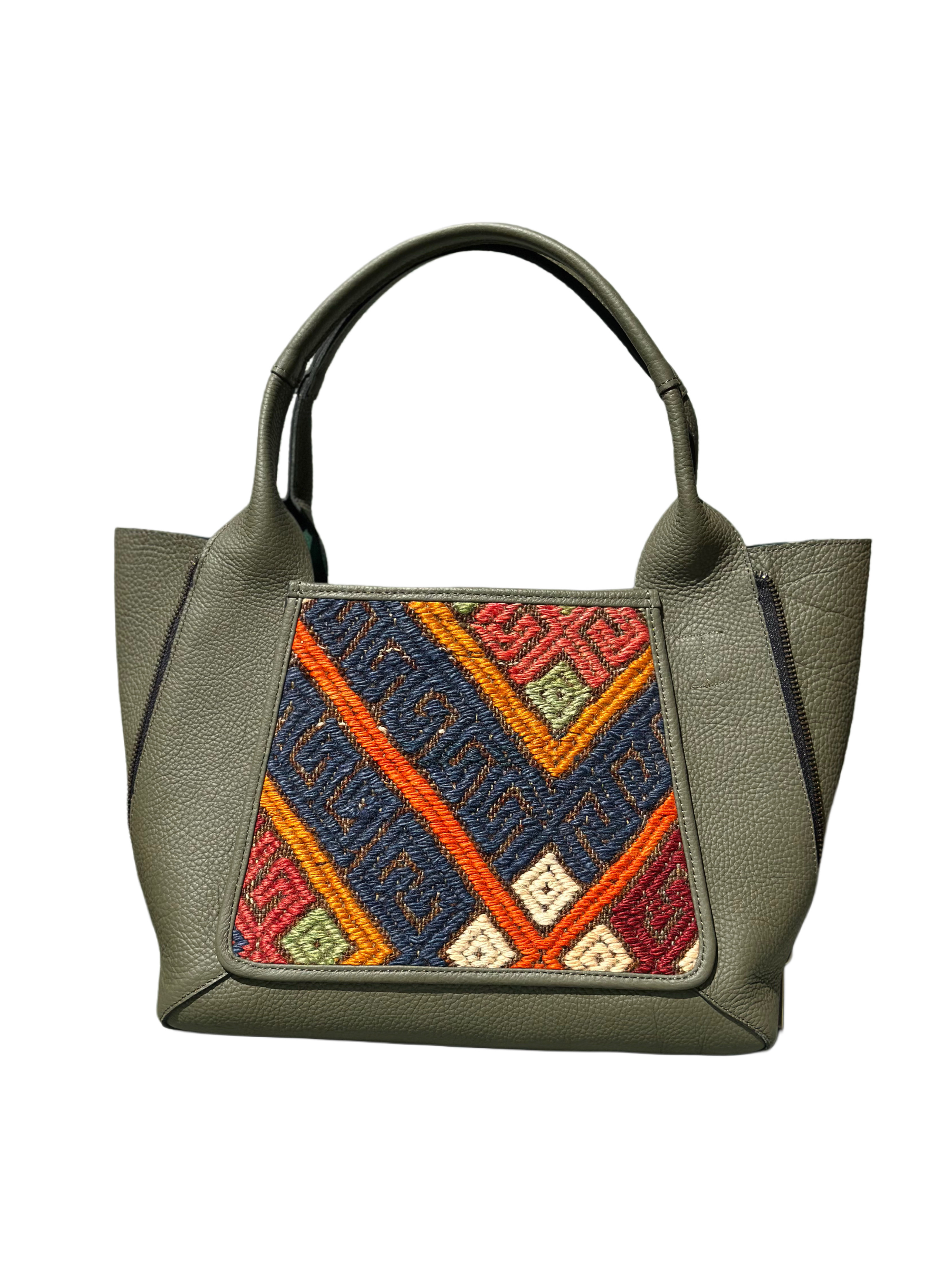 K29 土耳其真皮地氈手袋（墨綠色）