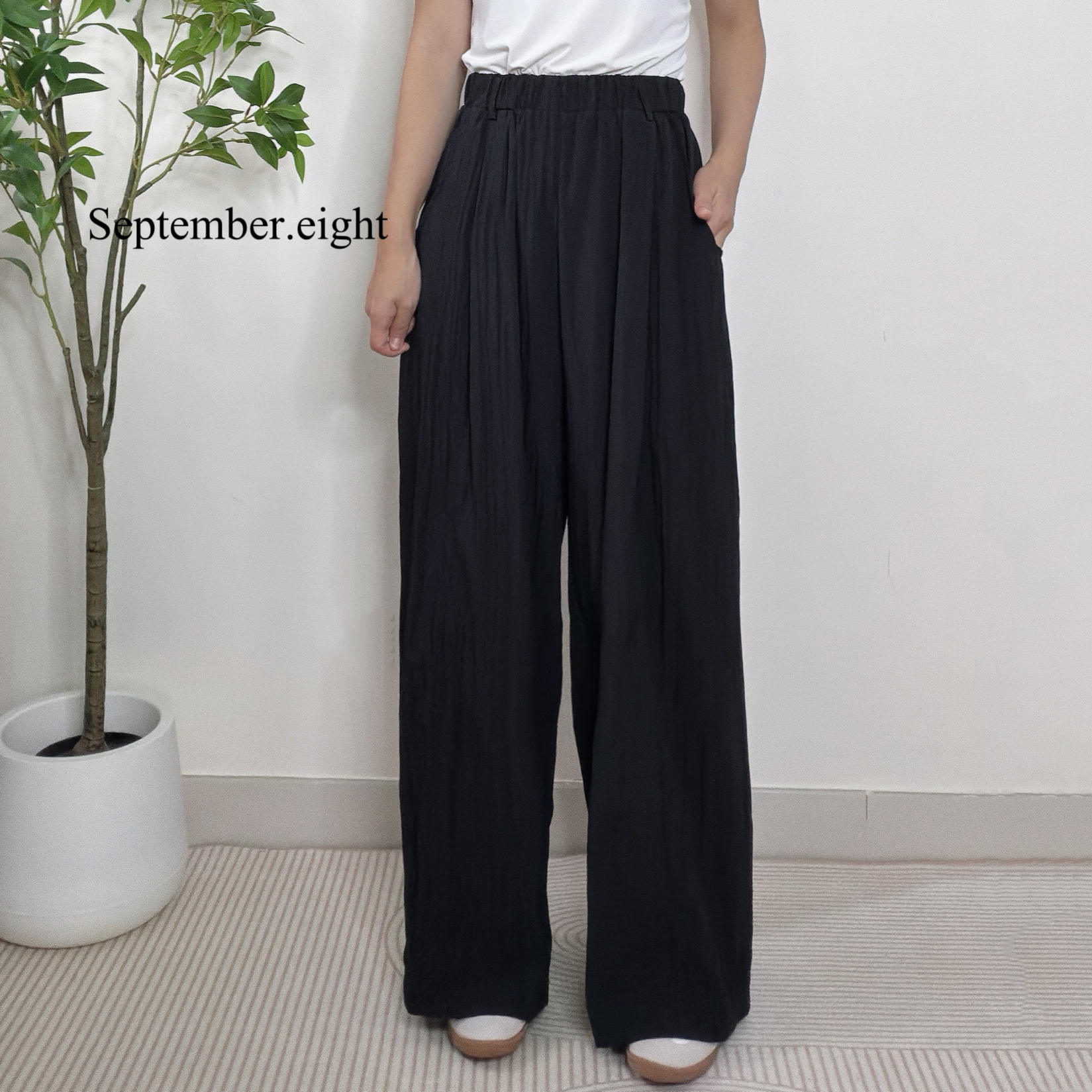 長腿快乾布闊褲