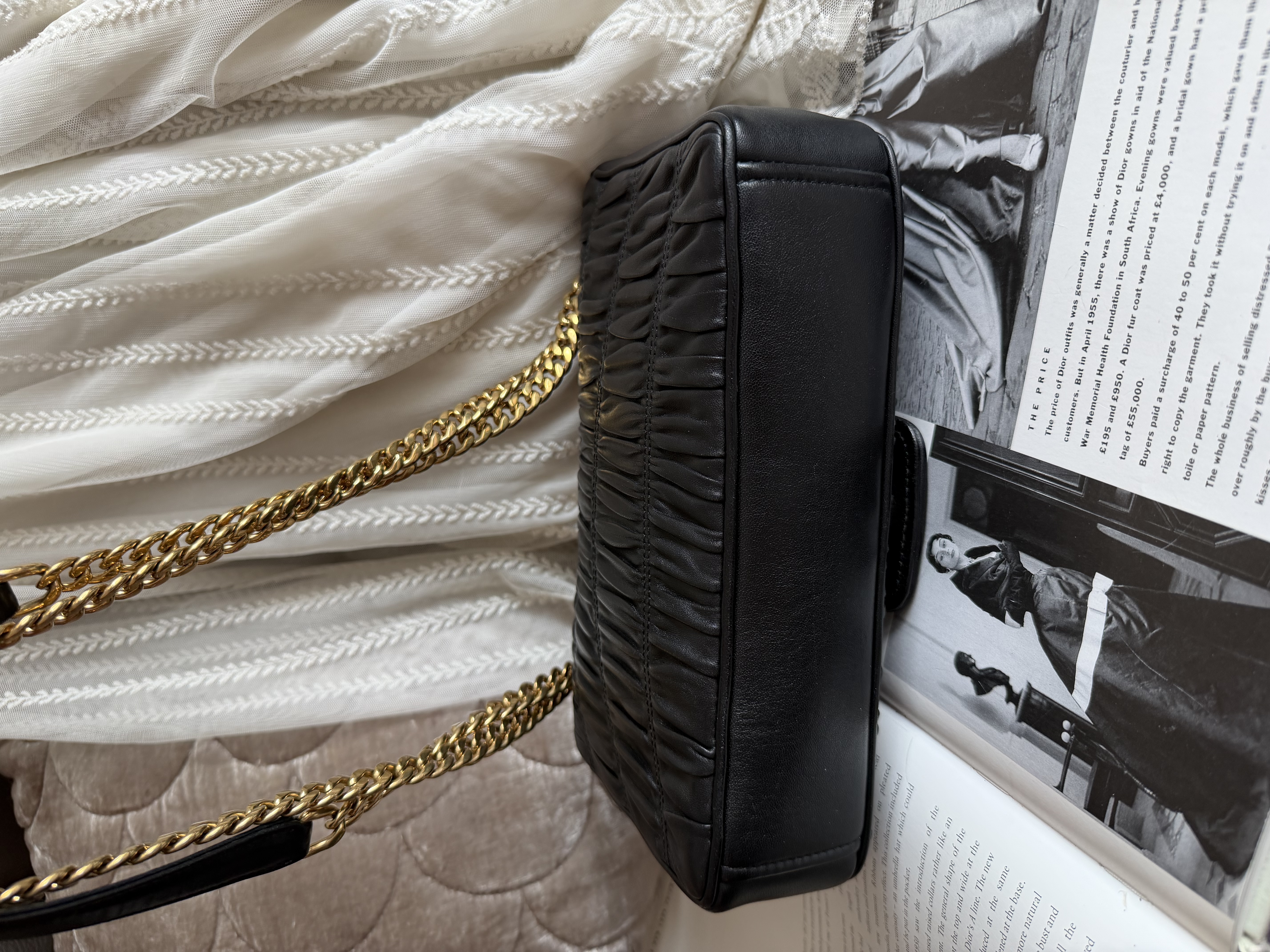 Prada Matelassé chain bag.