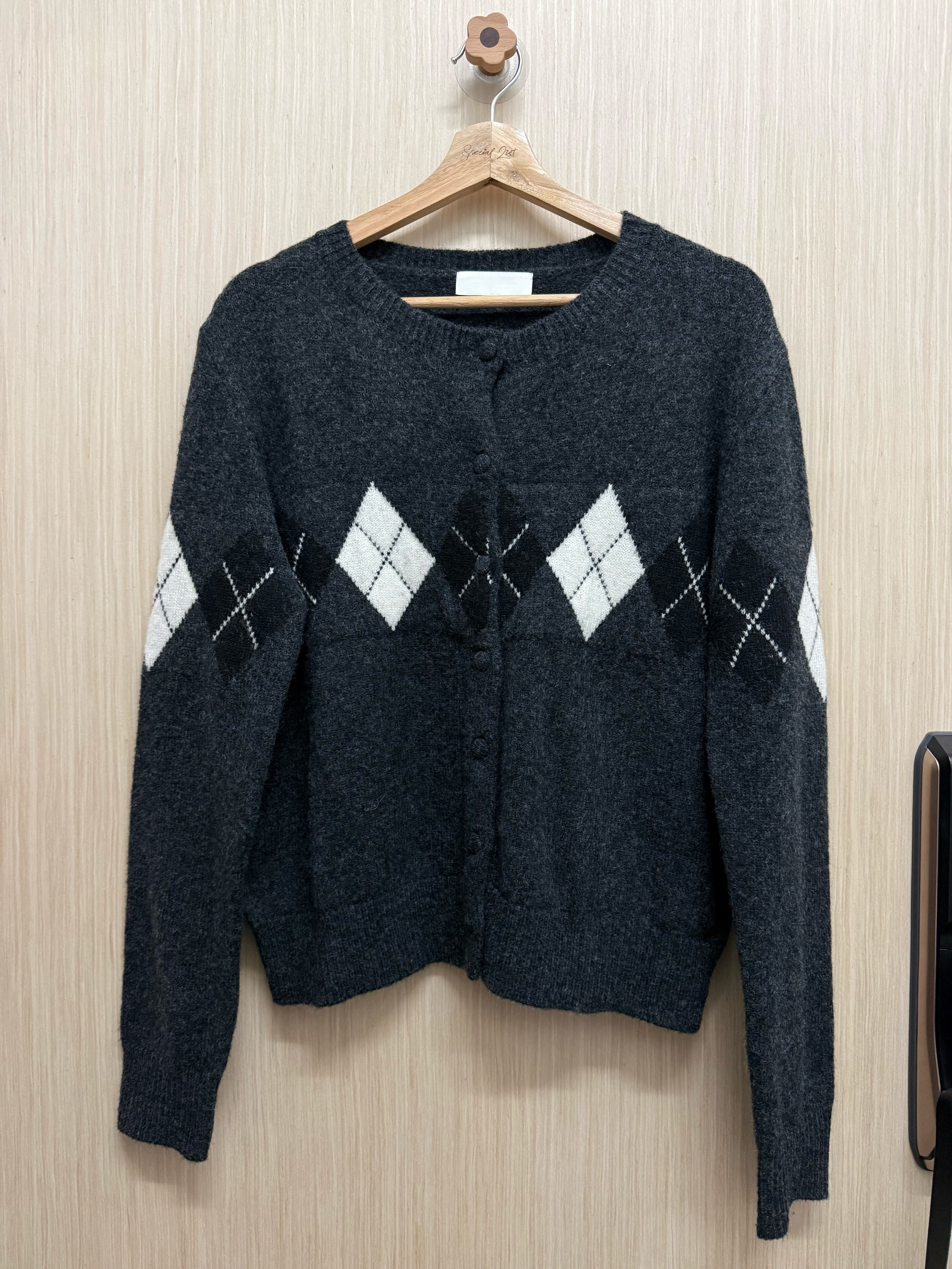 菱格冷外套（炭灰色）