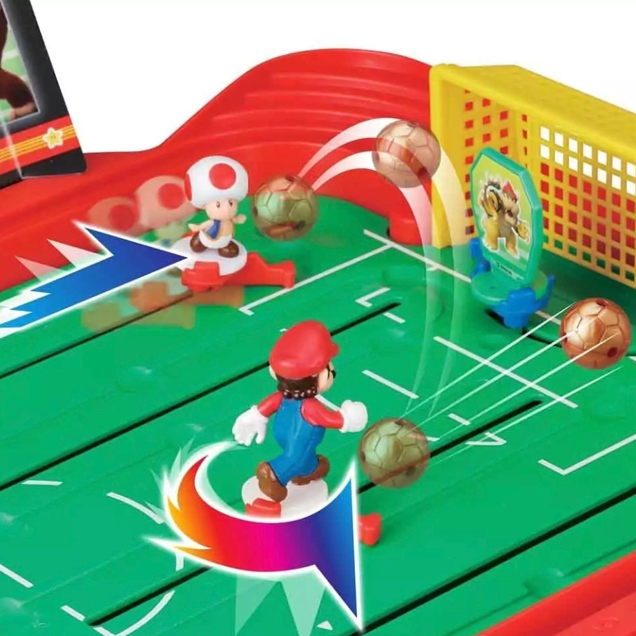 Super Mario 瑪利歐桌上足球遊戲 兒童互動對戰玩具 Mario足球機 親子桌遊禮物推薦