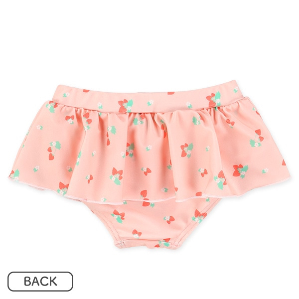 🇯🇵預訂 日本直送🇯🇵草莓滿印荷葉邊吊帶分體泳衣