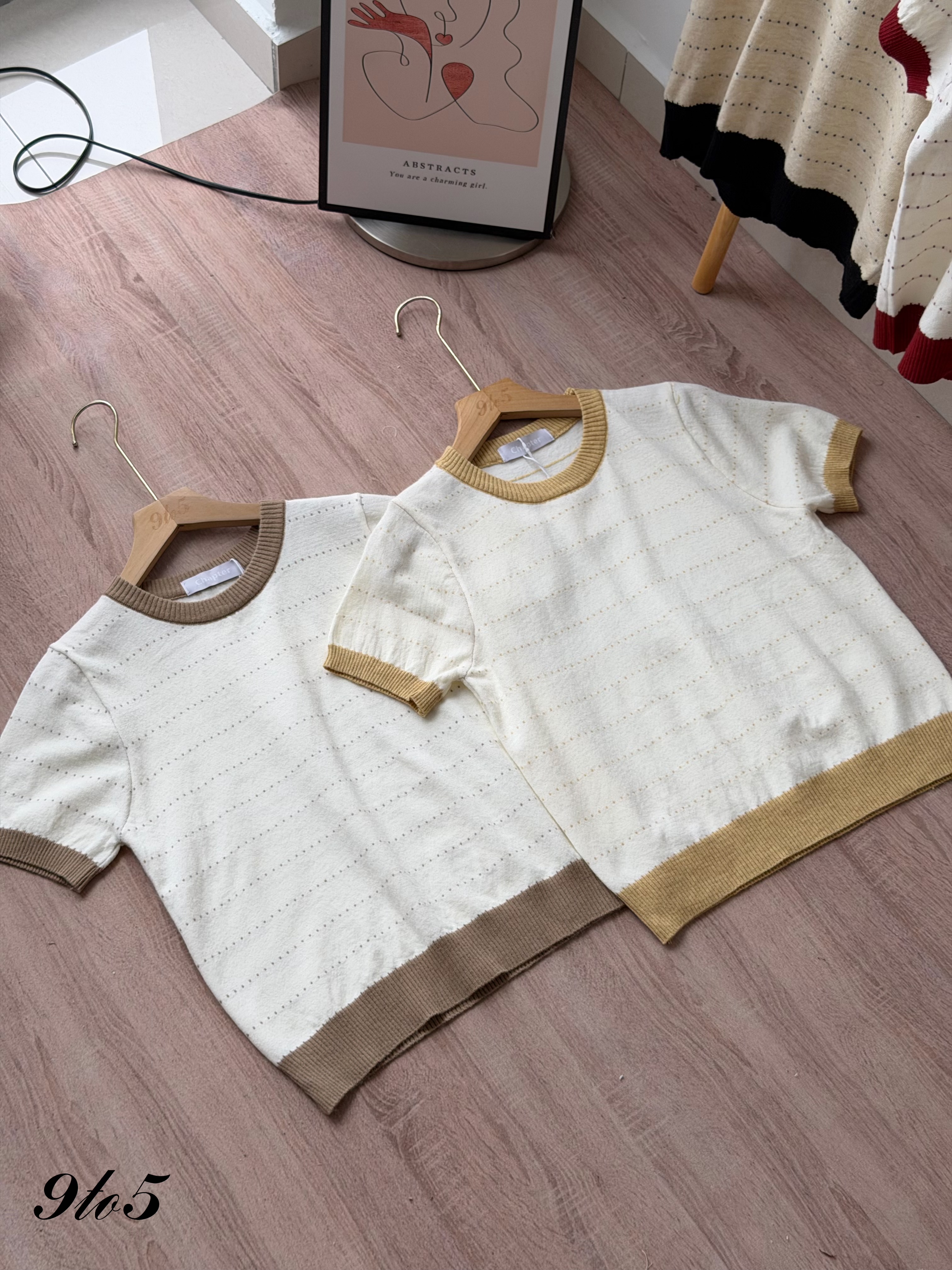 T4466 Contrast Knit Top - 4 Colors 