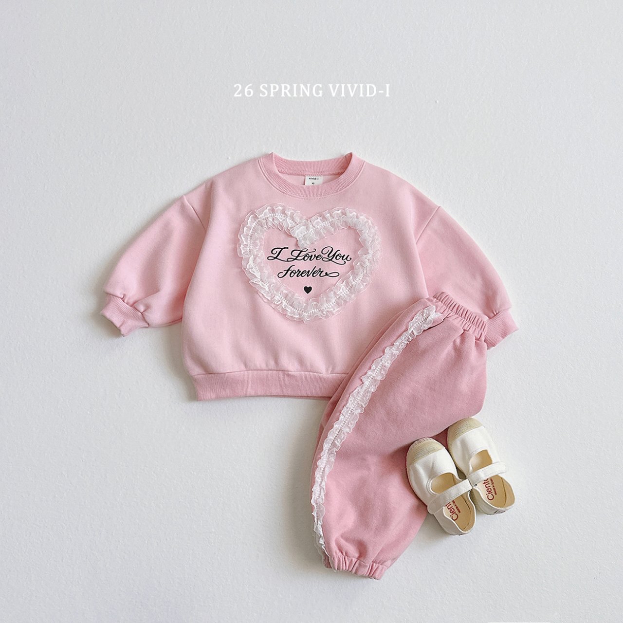 🌸預訂 韓國直送🌸🇰🇷VIVIDI三色蕾絲邊寬鬆束腳褲