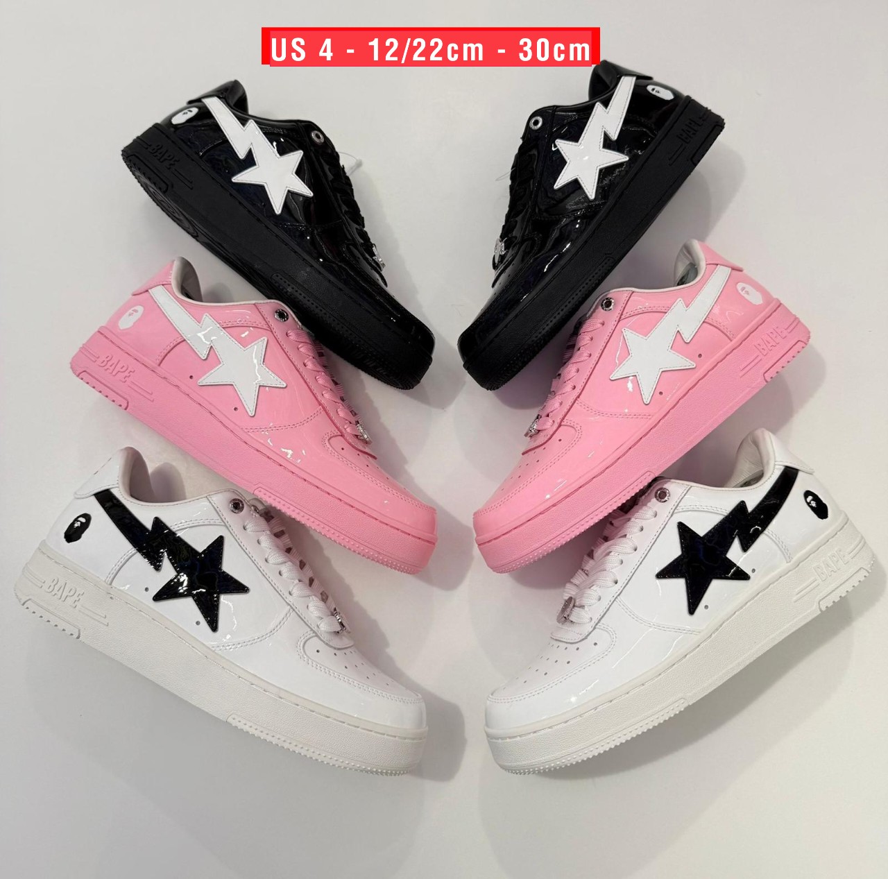 3.7 BAPE STA Patent Collection **MESSAGE FIRST/先查詢貨存**