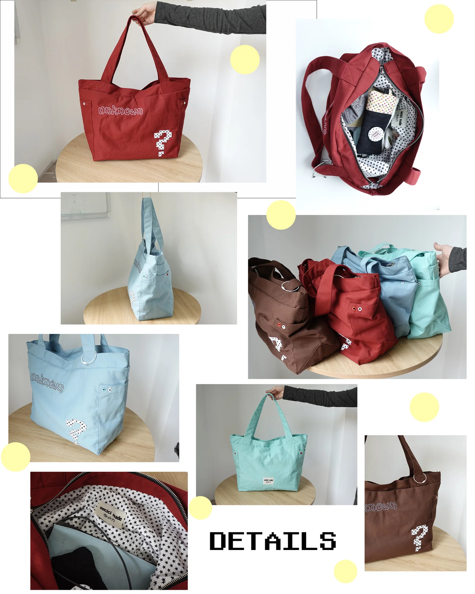 ［OOCICI］"Unknown" Tote Bag 2026