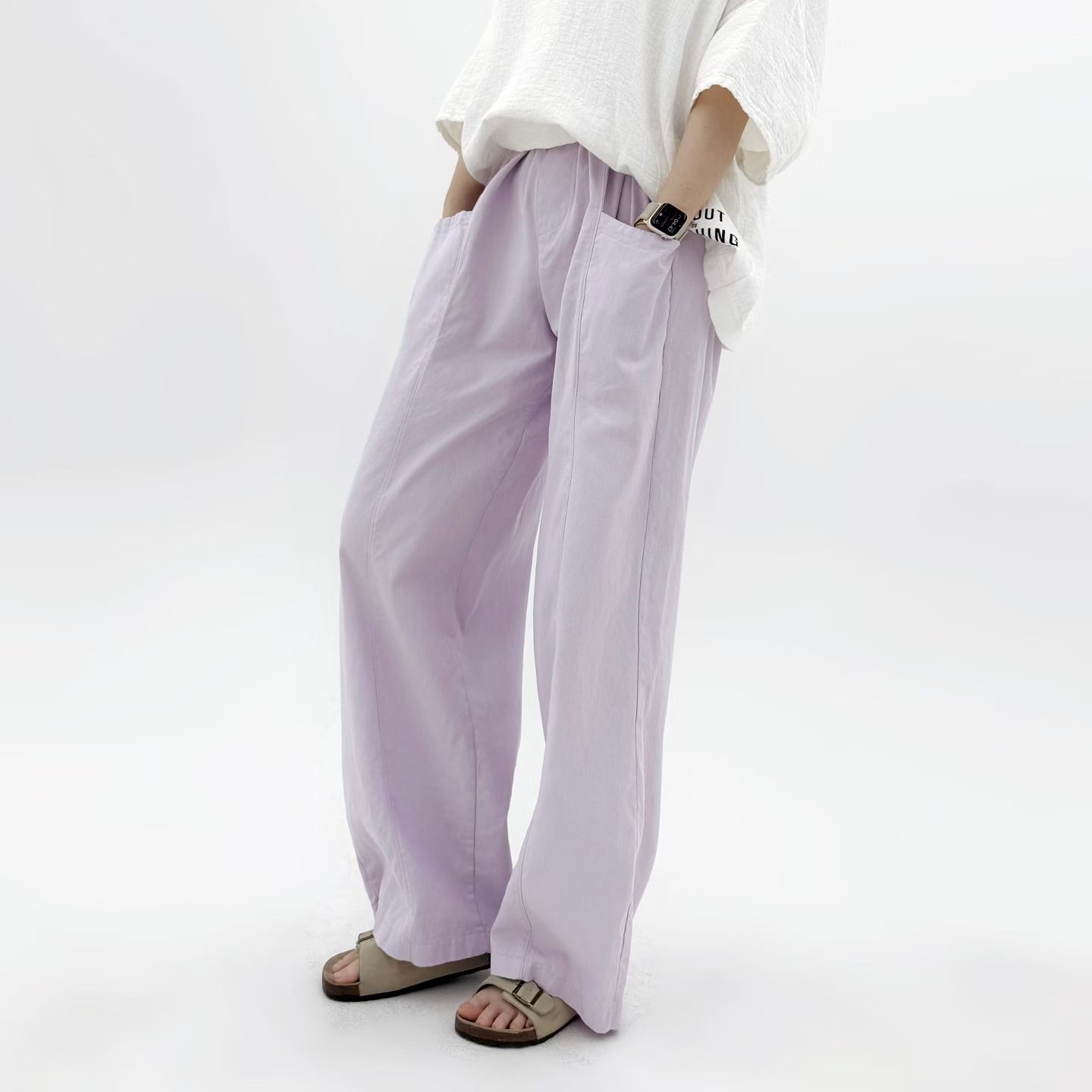 SC OX 外袋純色長褲