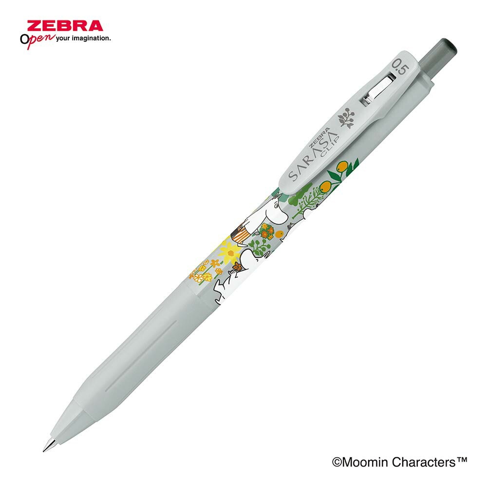 現貨｜【4枝套裝】限定 Moomin 姆明 日本製 Zebra SARASA CLIP 0.5mm 黑色 啫喱筆 套裝 (JJ29-MM2-4C)