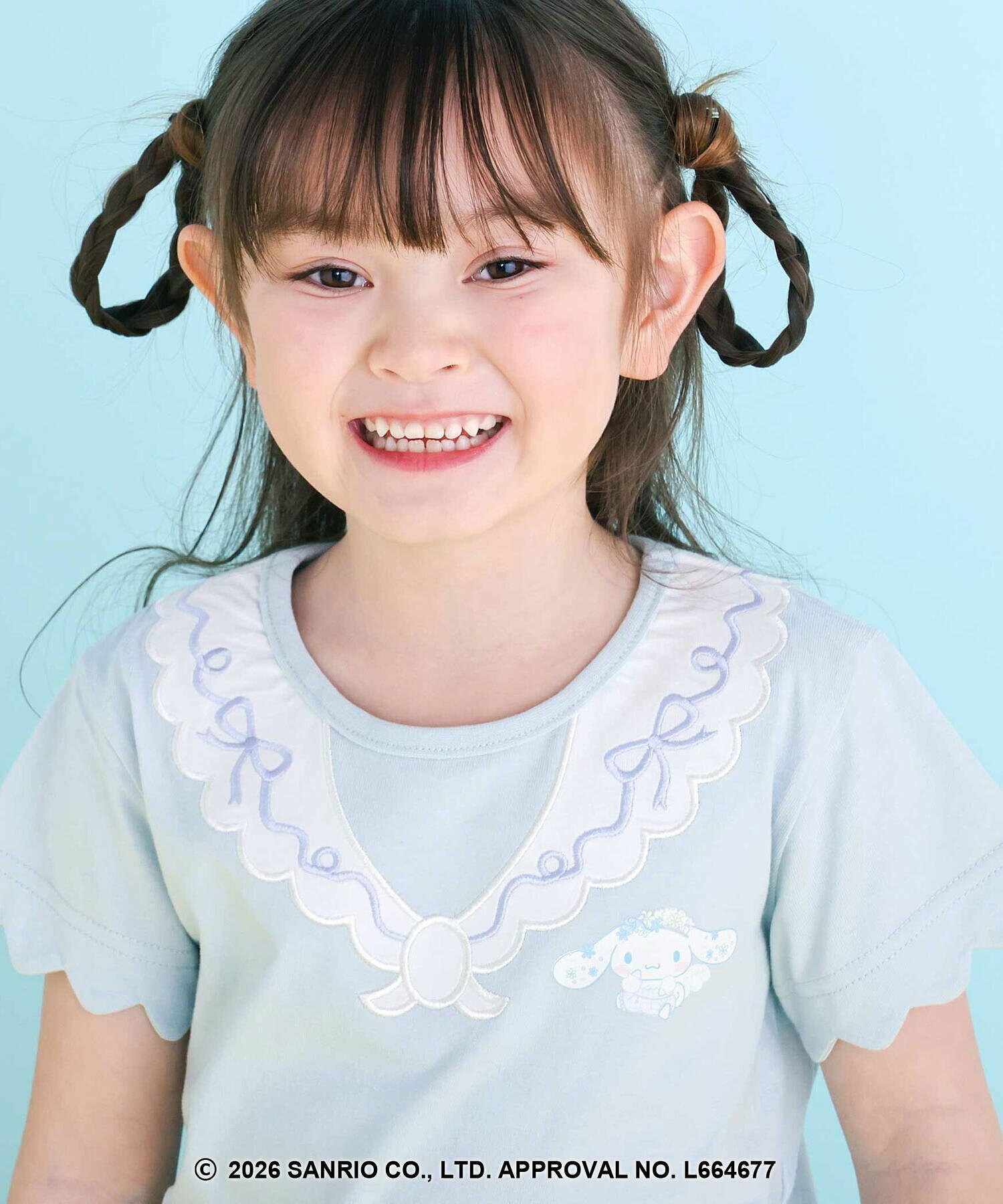 🇯🇵預訂 日本直送🇯🇵Slap Slip x Sanrio系列兩色人物印花立體耳朵刺繡水手領扇形袖上衣