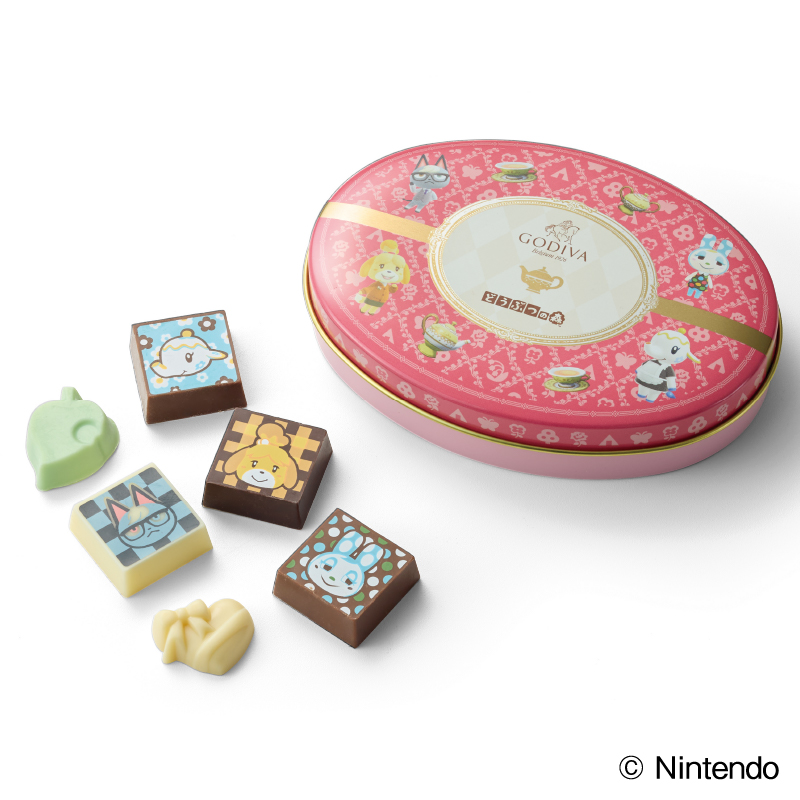GODIVA MEETS ANIMAL CROSSING 動物森友會聯名禮盒 粉紅 (6入)