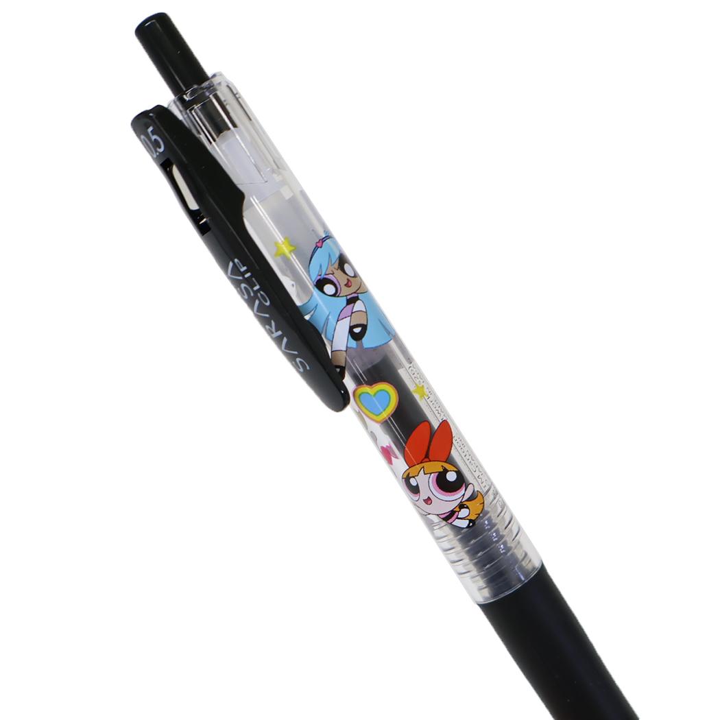 現貨｜飛天小女警 The Powerpuff Girls 日本製 Zebra SARASA CLIP 0.5mm 黑色 啫喱筆 (307397)