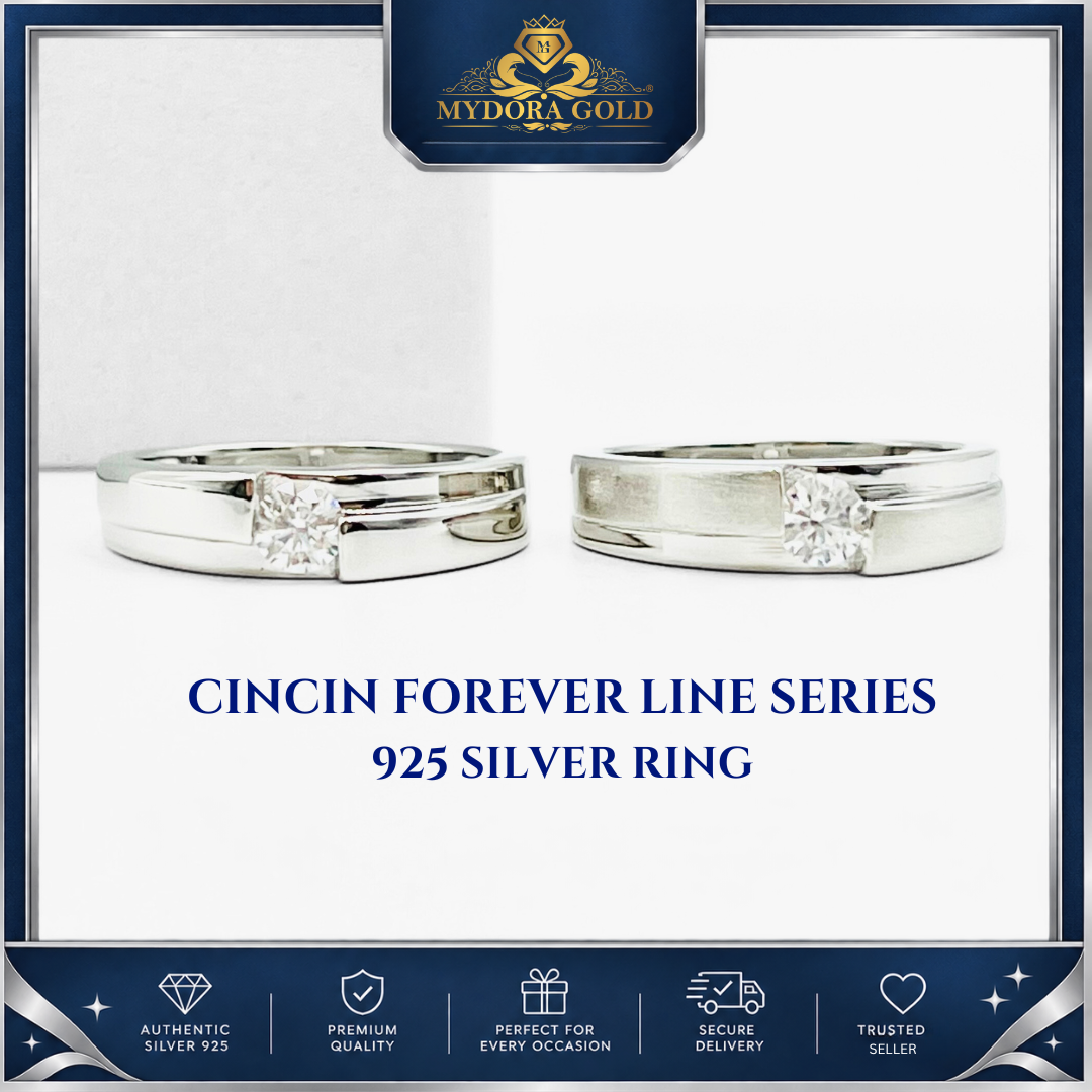 MYDORA 925 Silver Ring - Cincin Forever Line Collection
