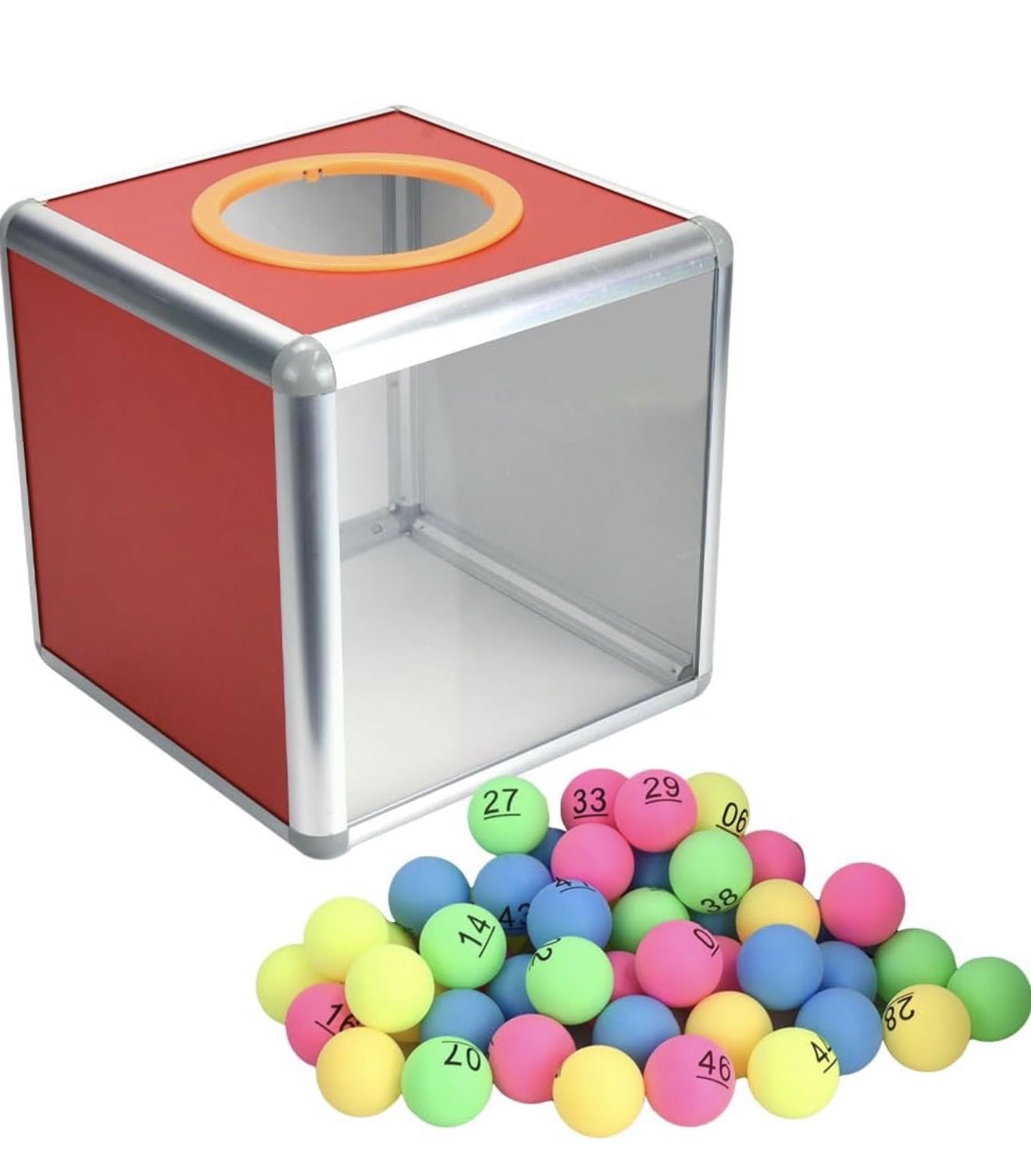 抽獎號碼箱（包括1-50號球）