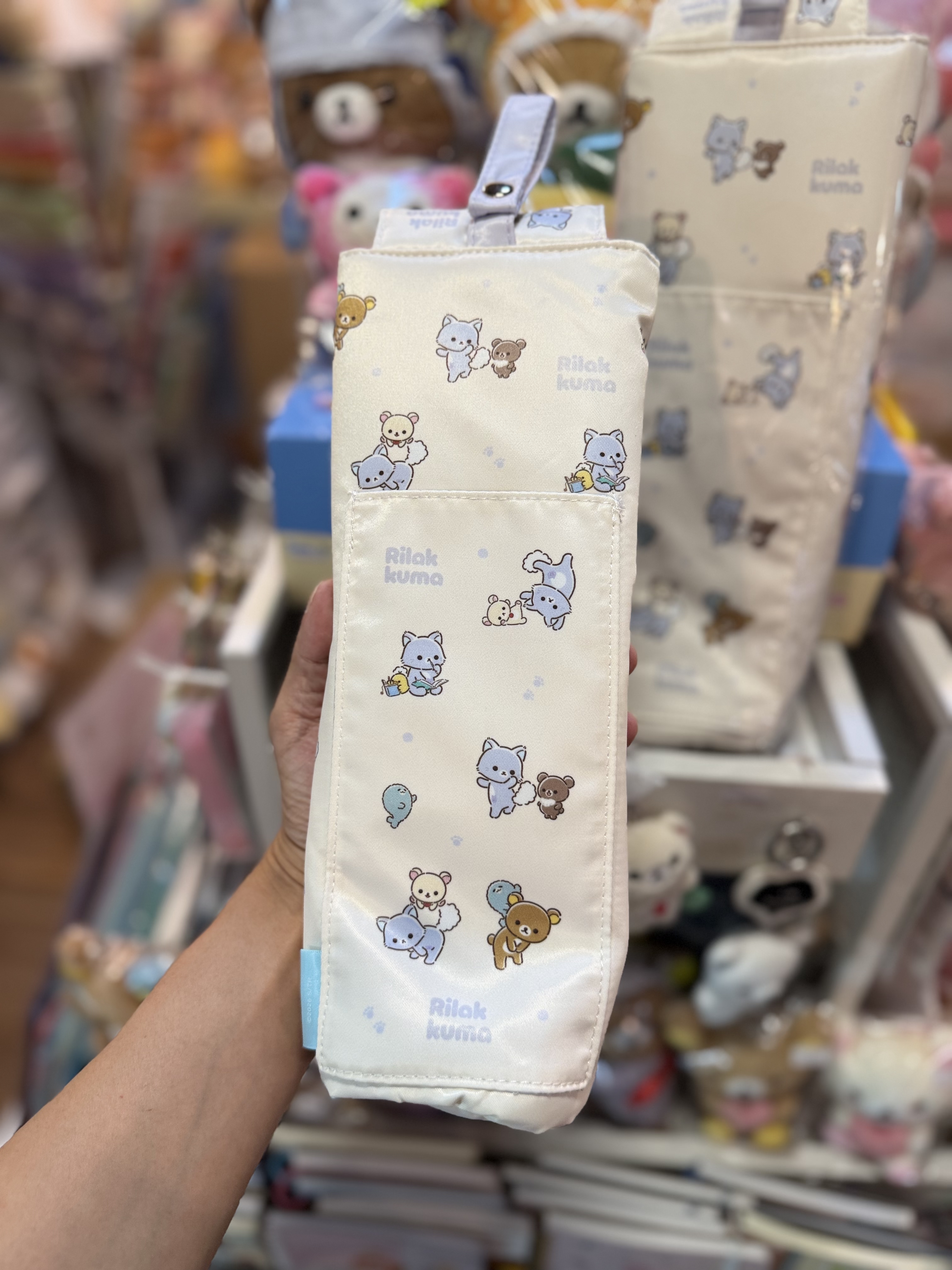 《現貨》全新Rilakkuma瓦瓦貓系列捲髮夾袋