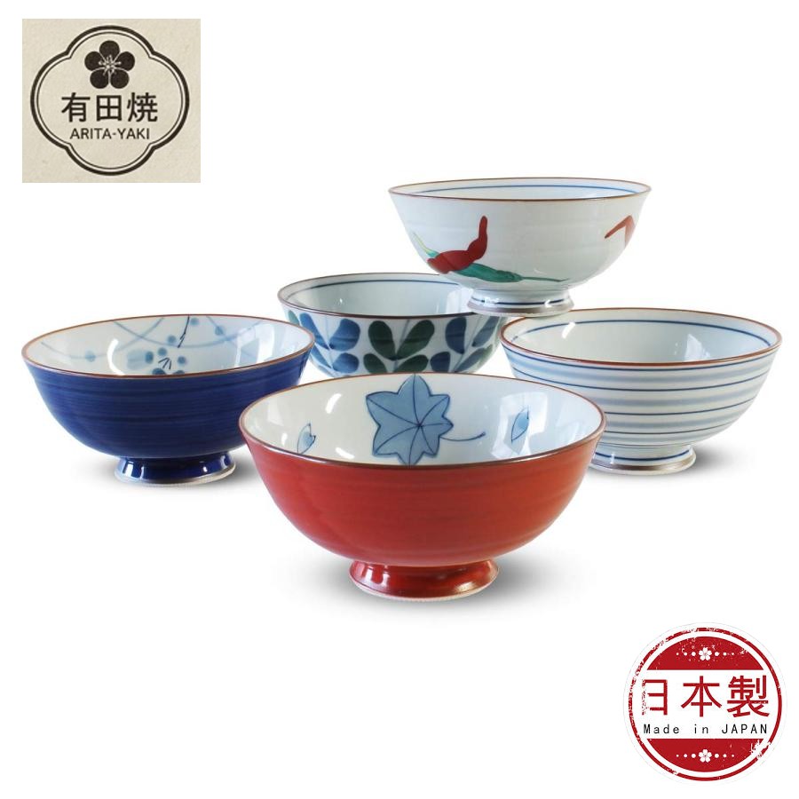 🔥🔥【日本製《CtoC JAPAN》有田燒陶瓷碗】5隻套