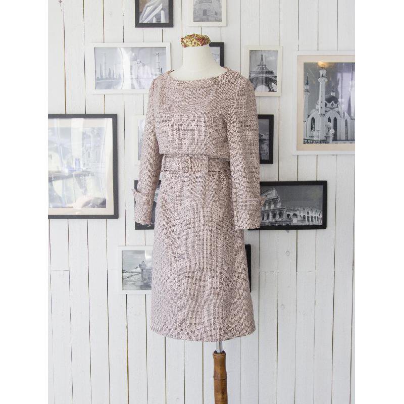 (SOLD OUT)1960s In-Vogue MOD Dress with Belt(FM073)