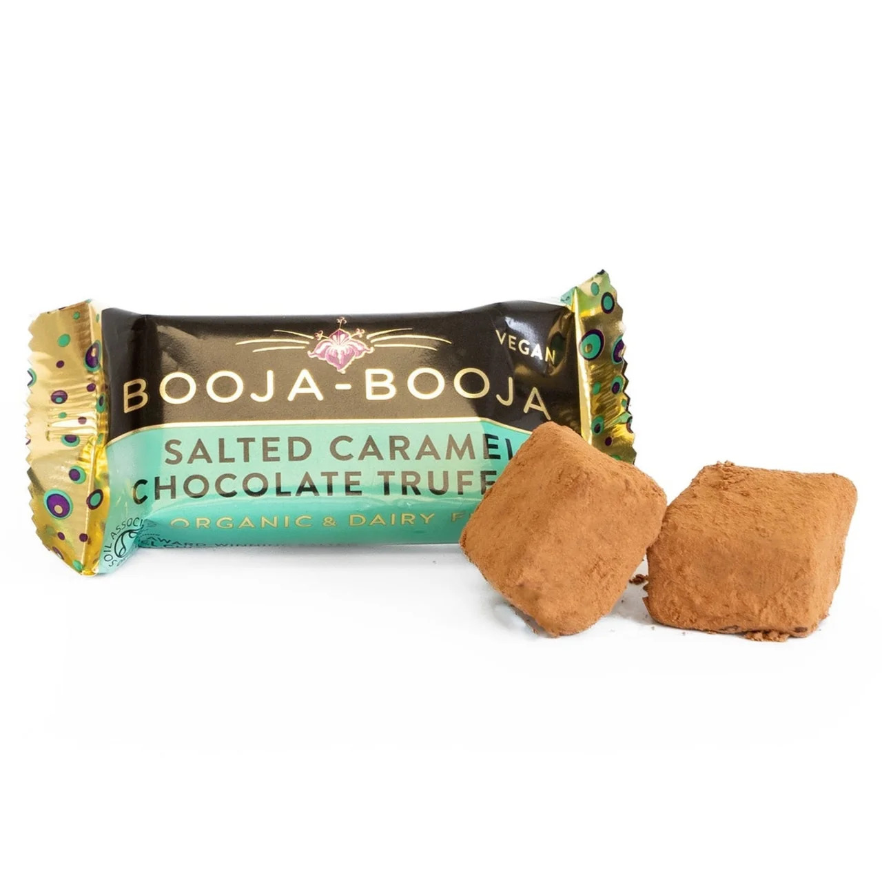 Booja Booja 有機海鹽焦糖黑朱古力孖裝（55%可可) Salted Caramel Twin Pack Truffle - Organic (23g)