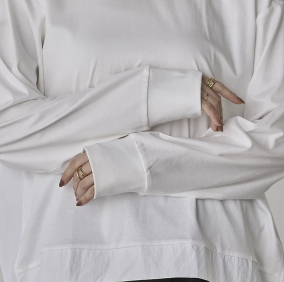 拼接設計上衣 - 2026 流行穿搭  長䄂上衣 春夏時尚穿搭 獨特設計 成人休閒 日常穿搭 易於配搭 日本直送   #JP-I-260024