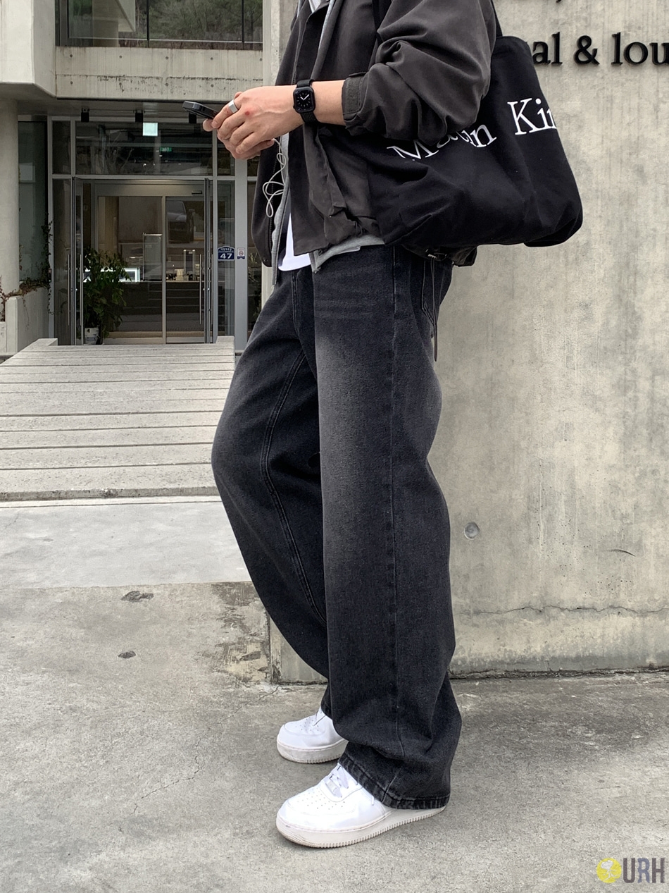 【100%保證韓國直送】復古灰調洗水寬鬆直腳牛仔褲 👖 [5 color] RL114819