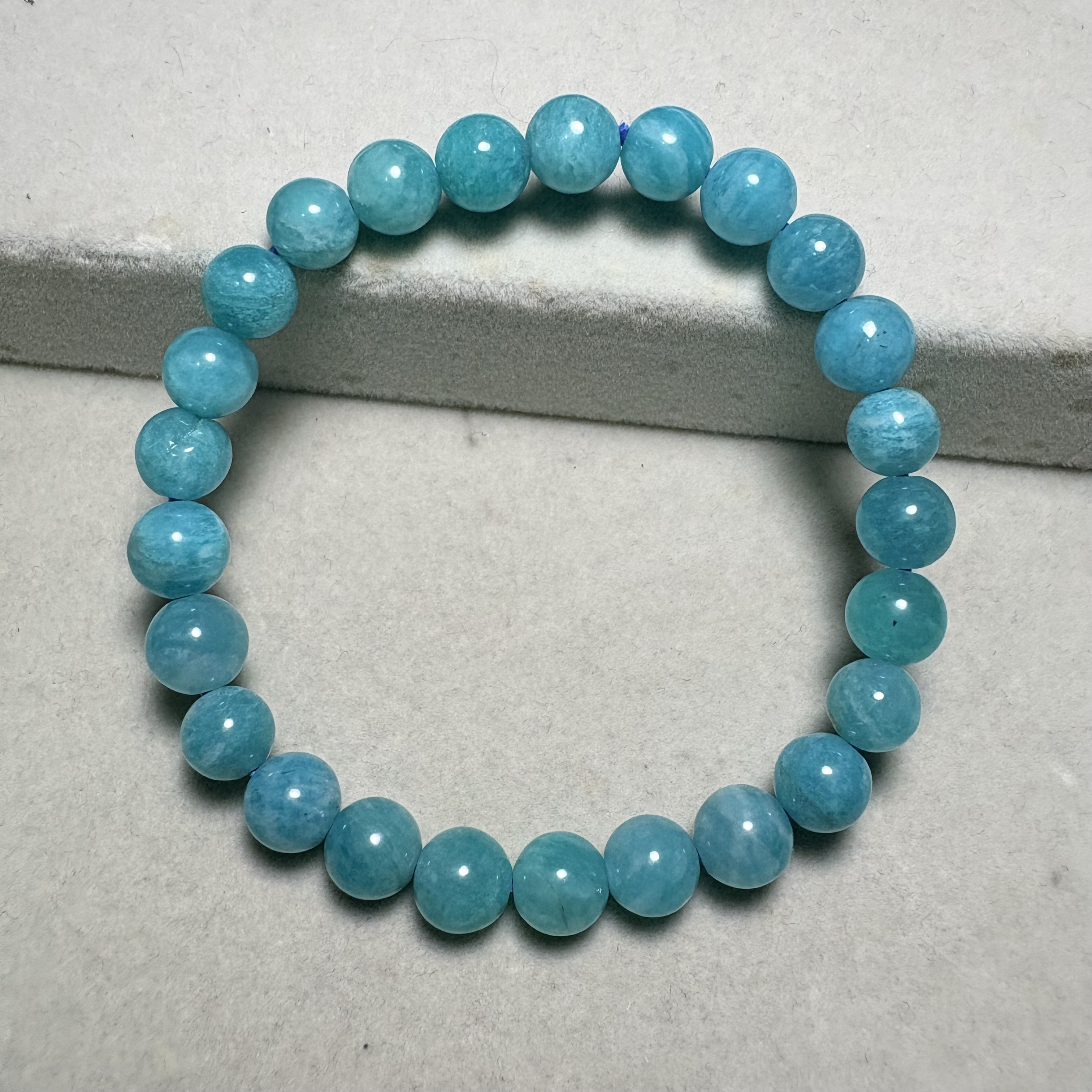 7.5mm天河石天然石手串No.2201