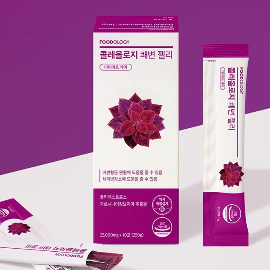 韓國最新 Foodology 腸道運動 速纖順暢果凍 啫喱 12/條裝 葡萄口味