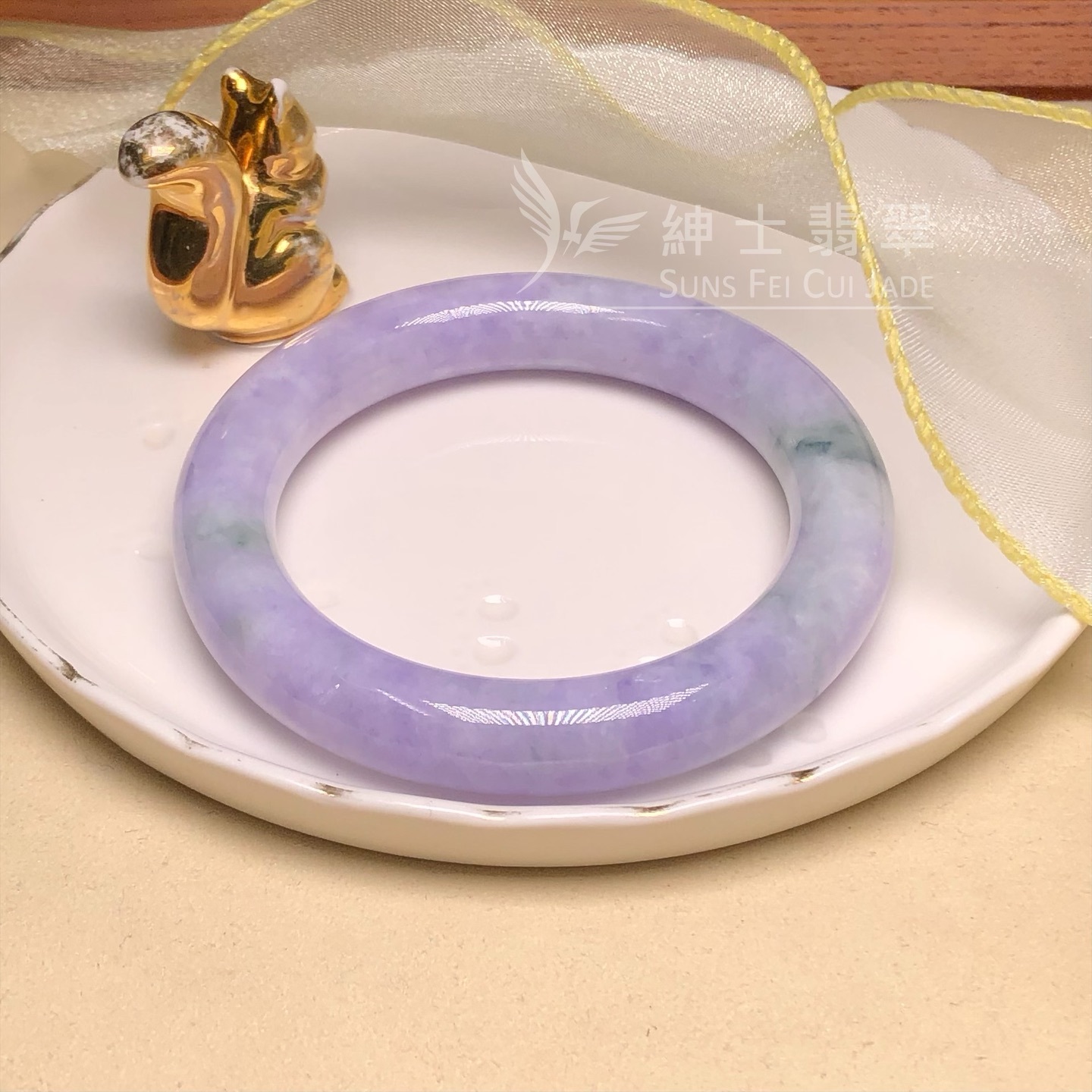 木那藍紫飄花圓鐲55.4mm