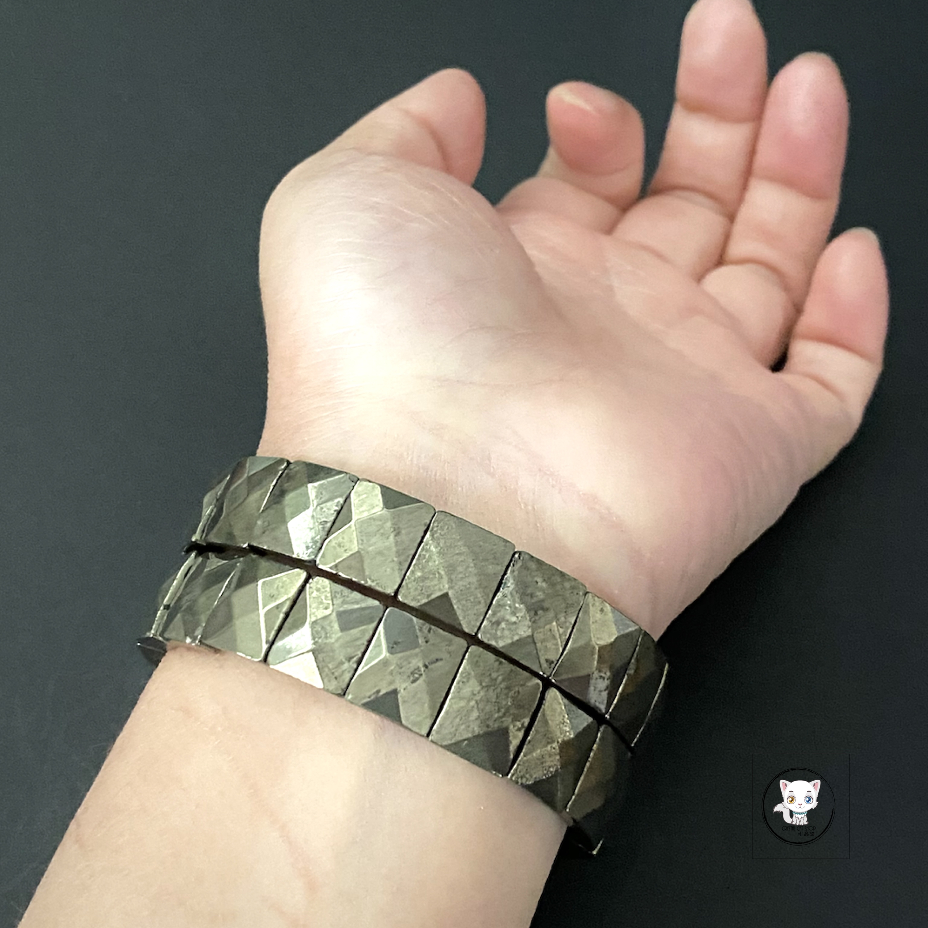 天然黃鐵礦手排 12mm