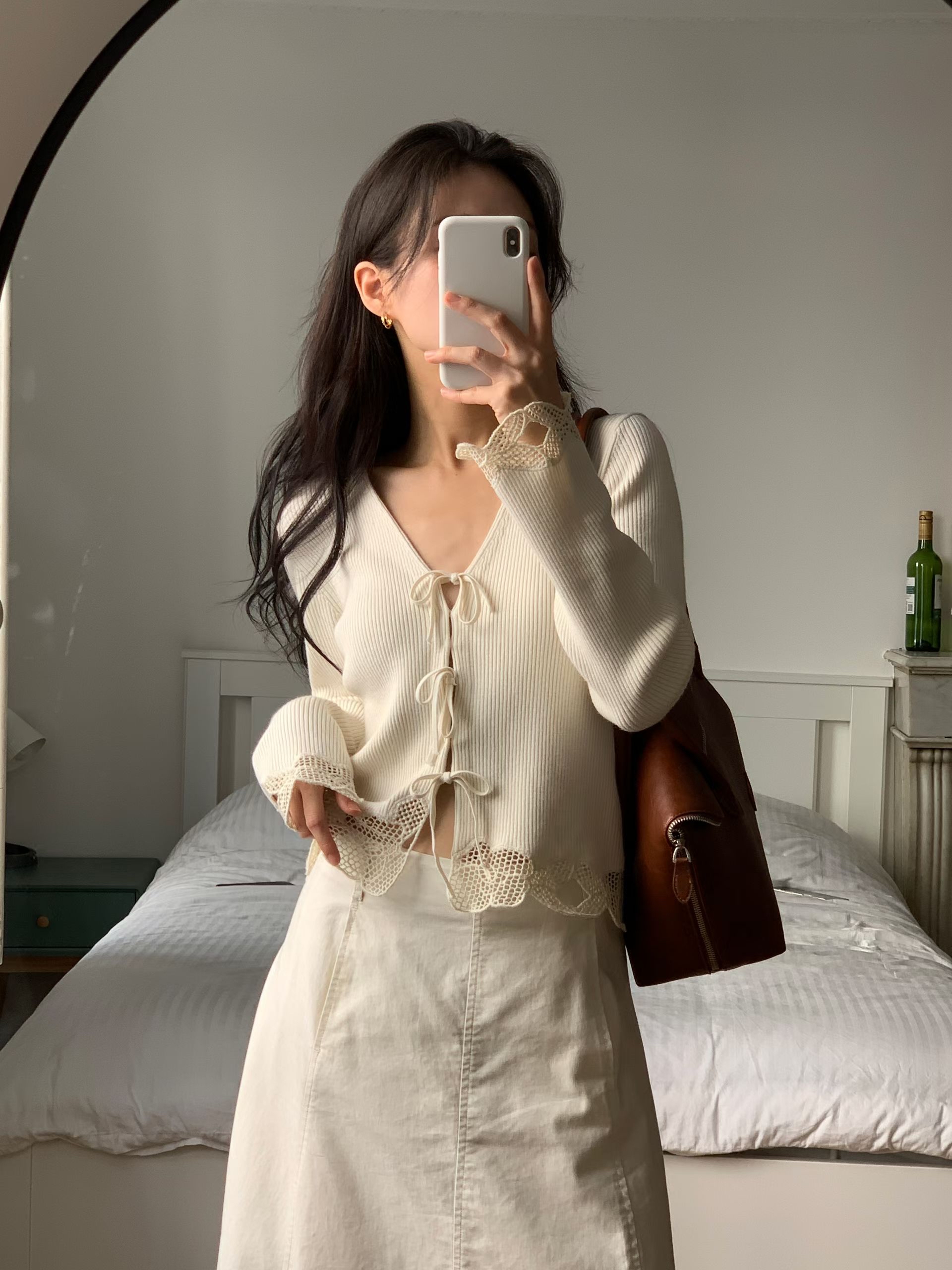 Lovely tie lace cardi