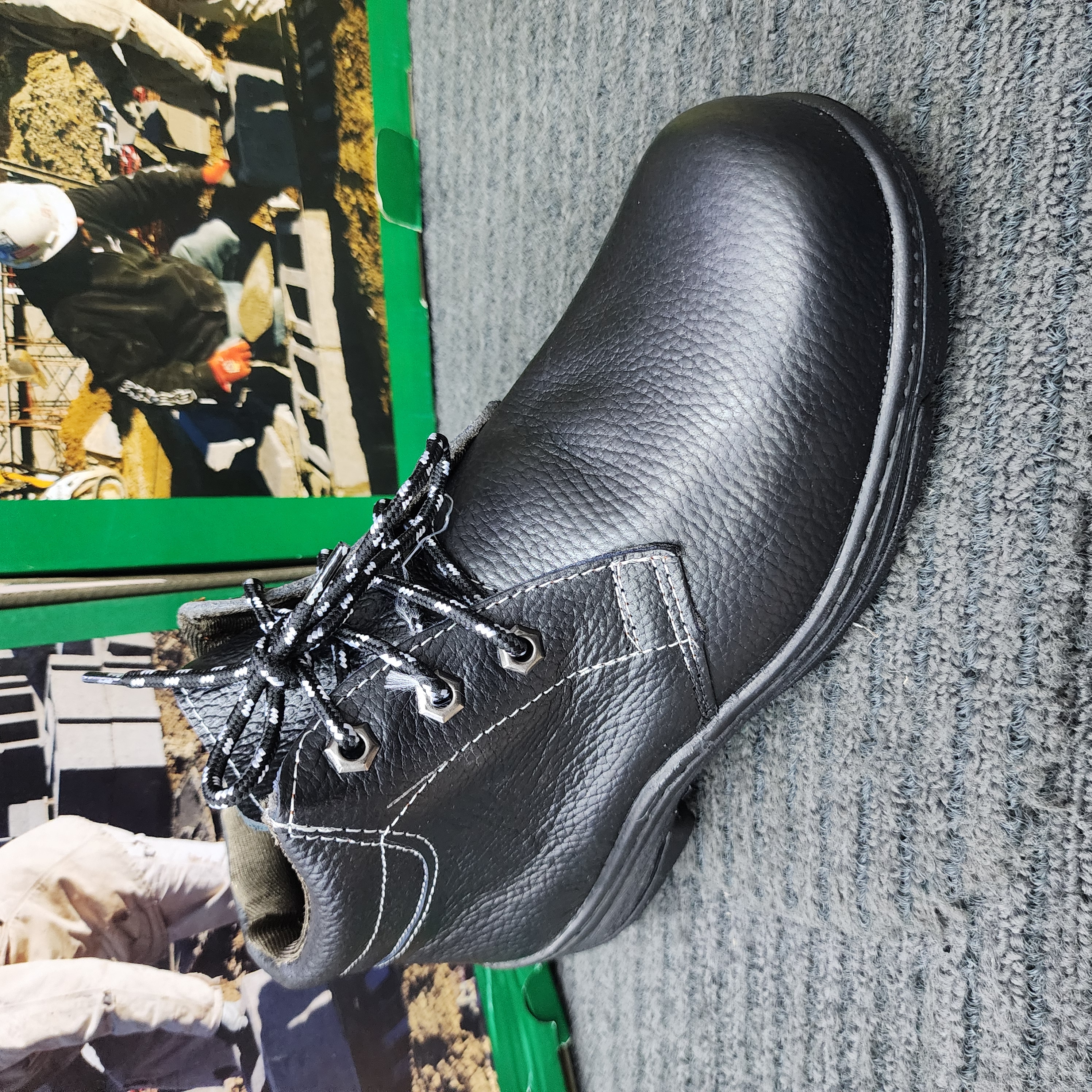 Frontier 23308 Safety Shoes Steel Toe Cap Steel Mid Sole Mid Cut Lace Up Standard Sirim DOSH Kasut Keselamatan