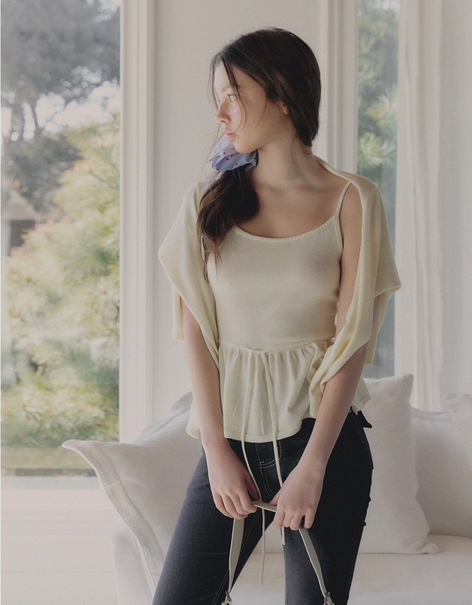 Twee Aulde Flare 背心外套套裝（3色）