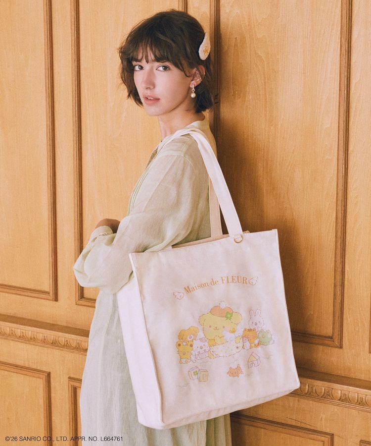  🌸 【預訂】Pompompurin Tote Bag - Maison de FLEUR  x Pompompurin