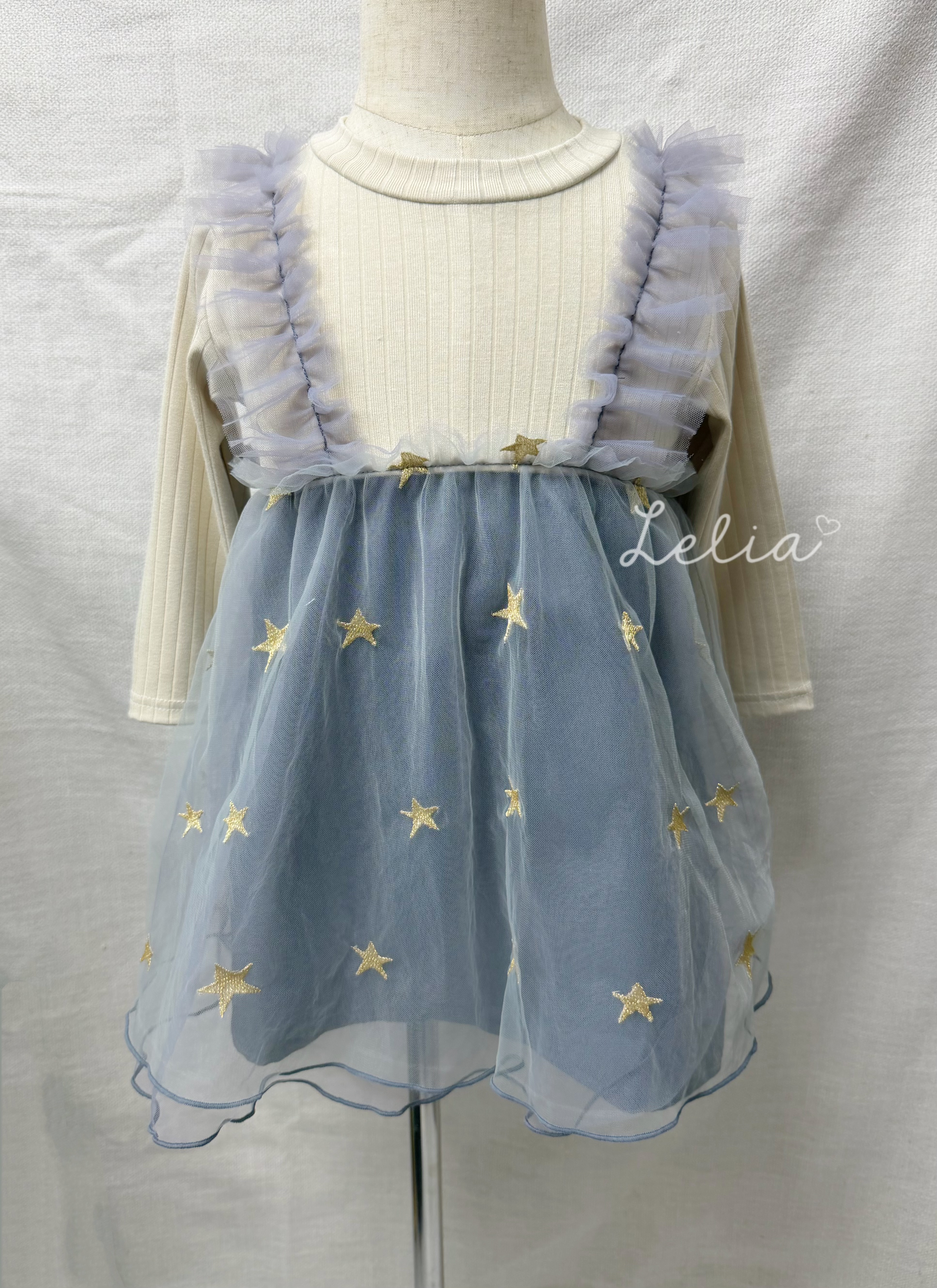 ▫️現貨▫️日本星星假兩件下紗裙衫