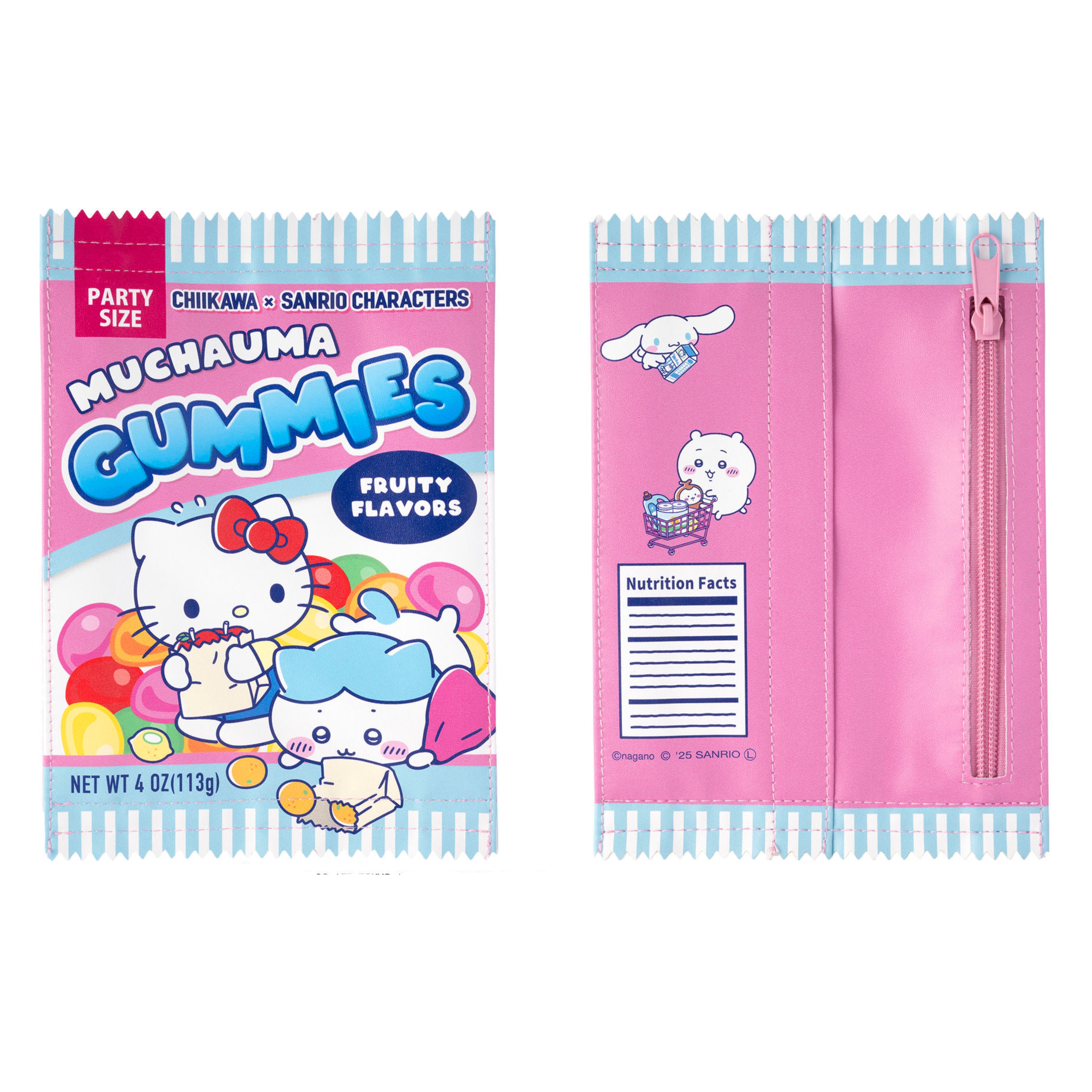 日本 Chiikawa x Sanrio characters 零食款拉鍊袋 pouch