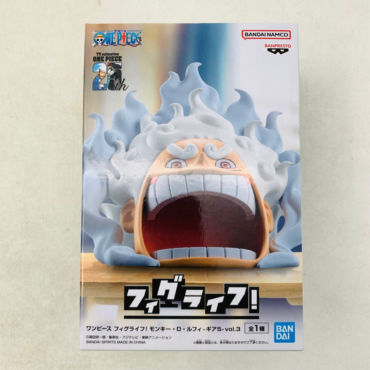 Banpresto, FigLife! Figure: One Piece, Monkey D. Luffy Gear 5 Vol. 3 海賊王 路飛五檔