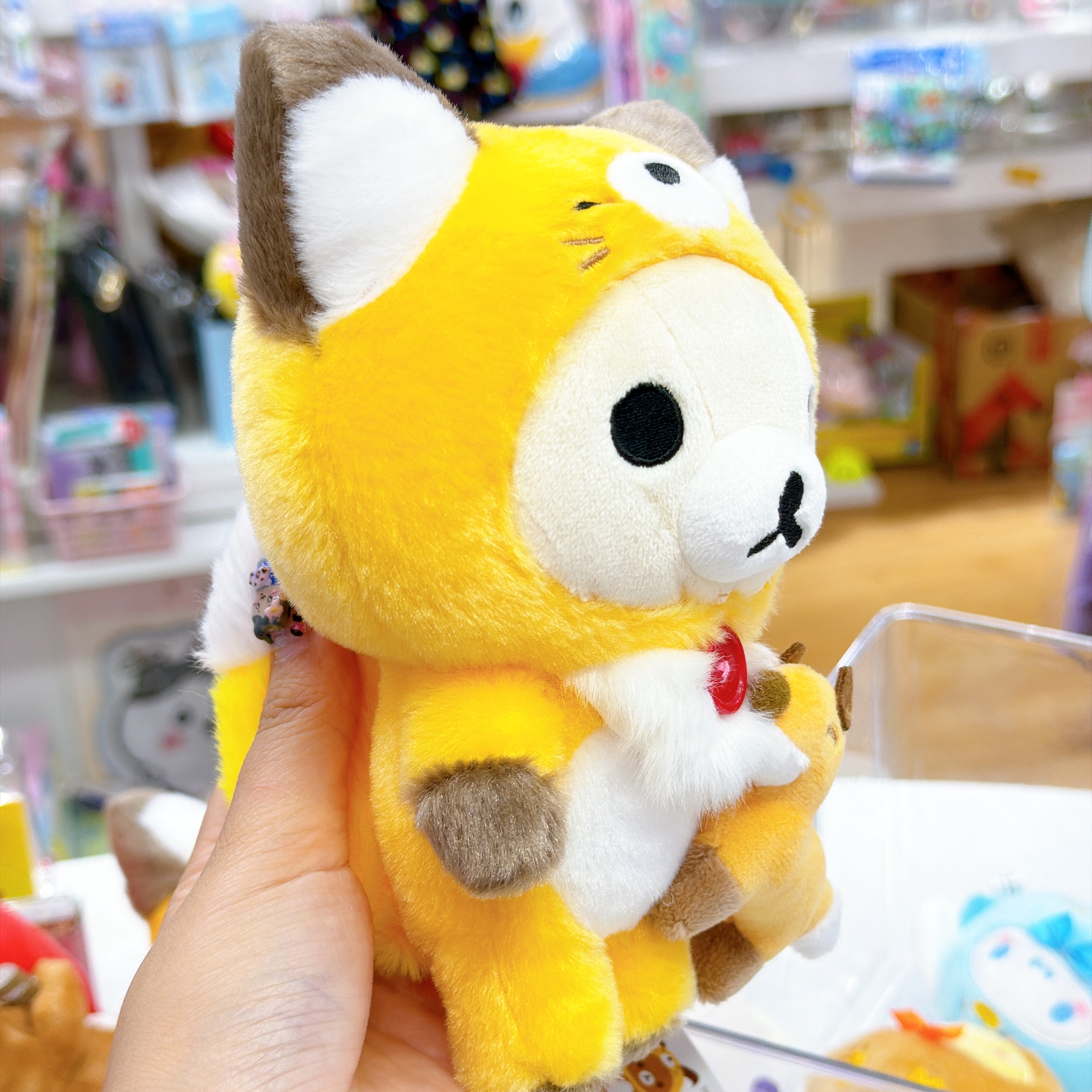 日本直送北海道限定鬆弛熊扮狐狸 公仔/福岡明太子公仔掛飾