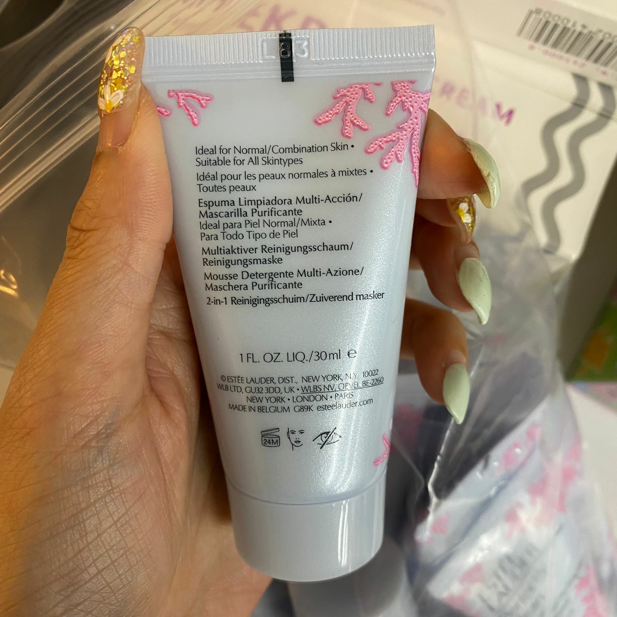 ESTEE LAUDER 細緻煥采雙效淨化潔面乳 30ml