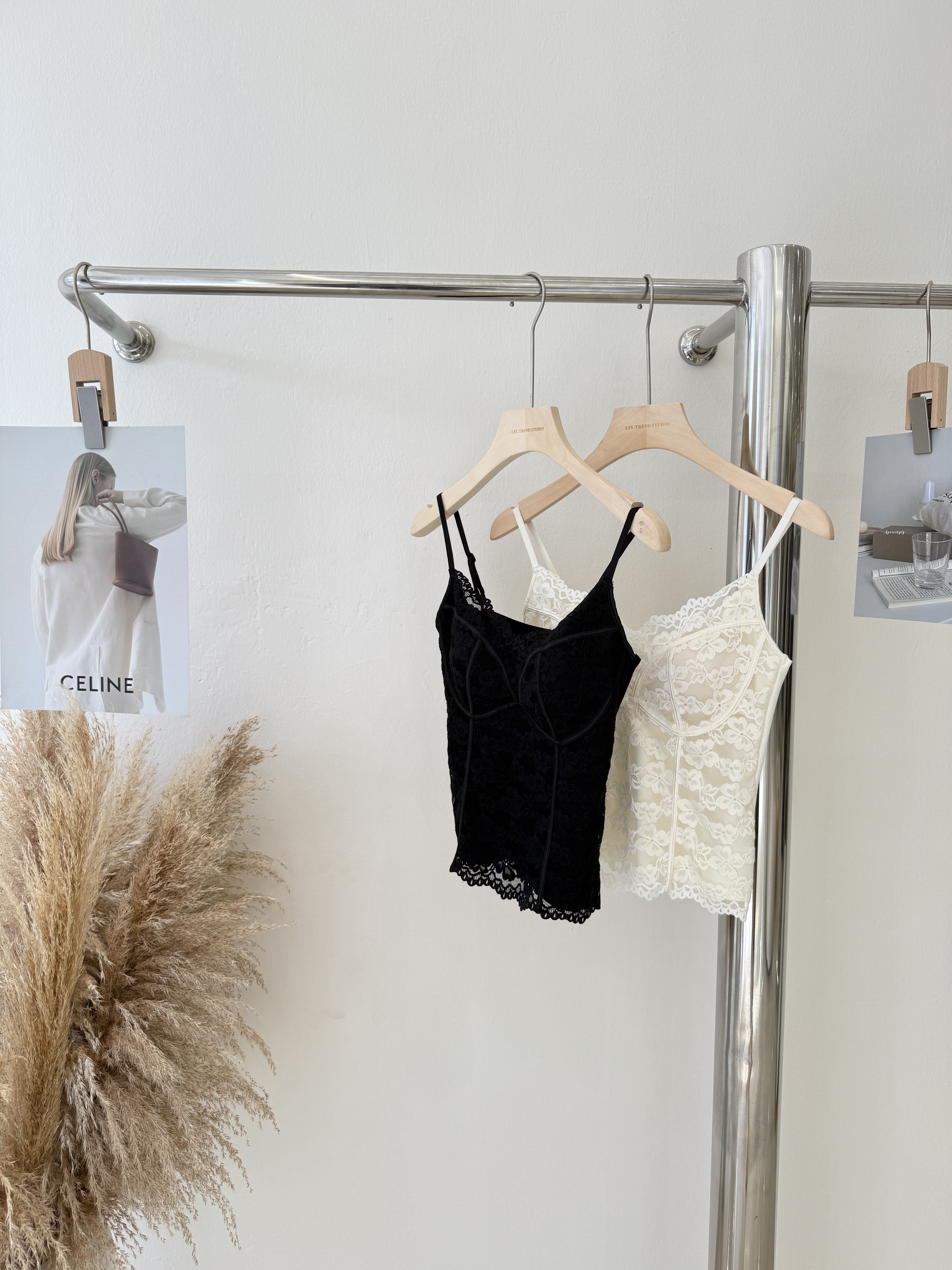 6901 法式纯欲风蕾丝V领吊带