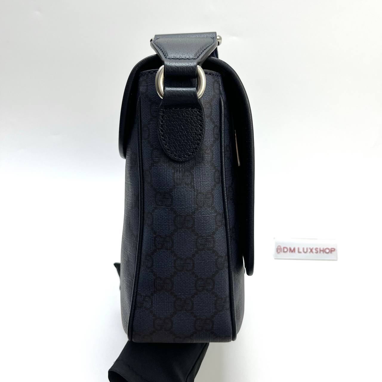 Gucci GG Supreme Navy Blue Messenger Bag