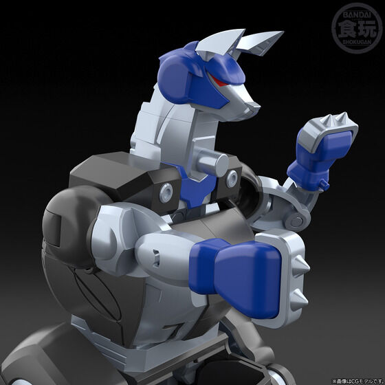 (預訂訂金 $100) (總價 $277) (魂限) Bandai SMP [Shokugan Modeling Project] 百獸合體 百獸戰隊 百獸武裝系列 EXTRA 牙吠袋鼠 食玩 (行版)