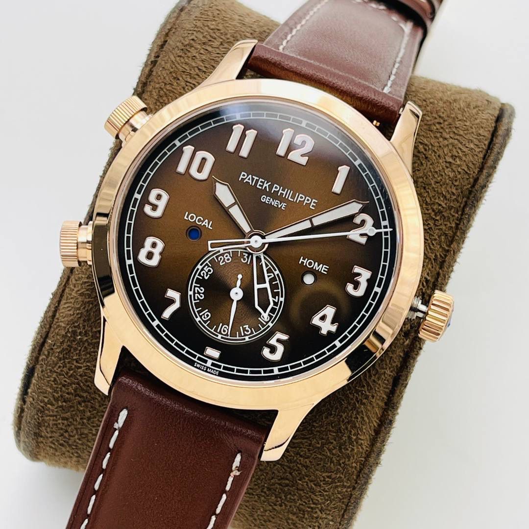 市场最高版本 百达翡丽双时区功能ref.5524 Calatrava飞行家旅行时间腕表系列惊艳登场！🚀🚀