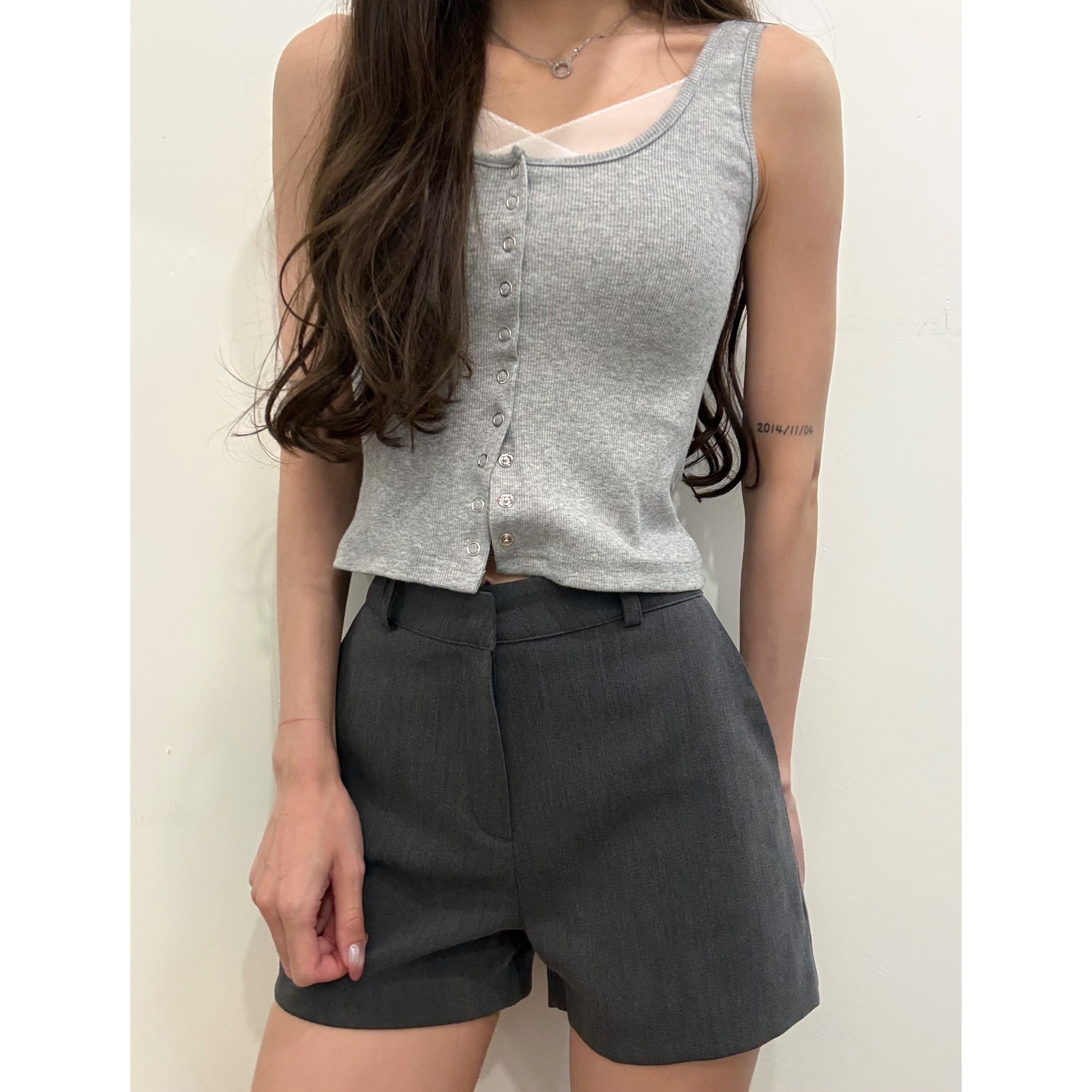 新品價6月6截單🤍2606A《TULLE NECKLINE BRA TOP》