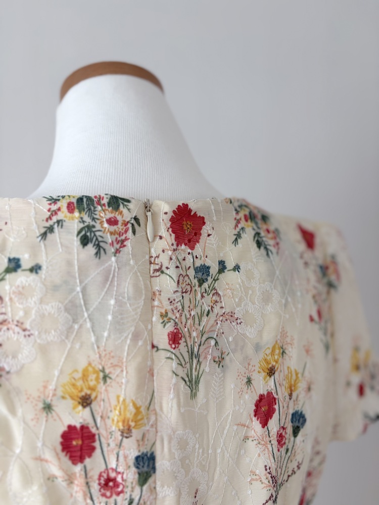 Premium Embroidered Floral Dress