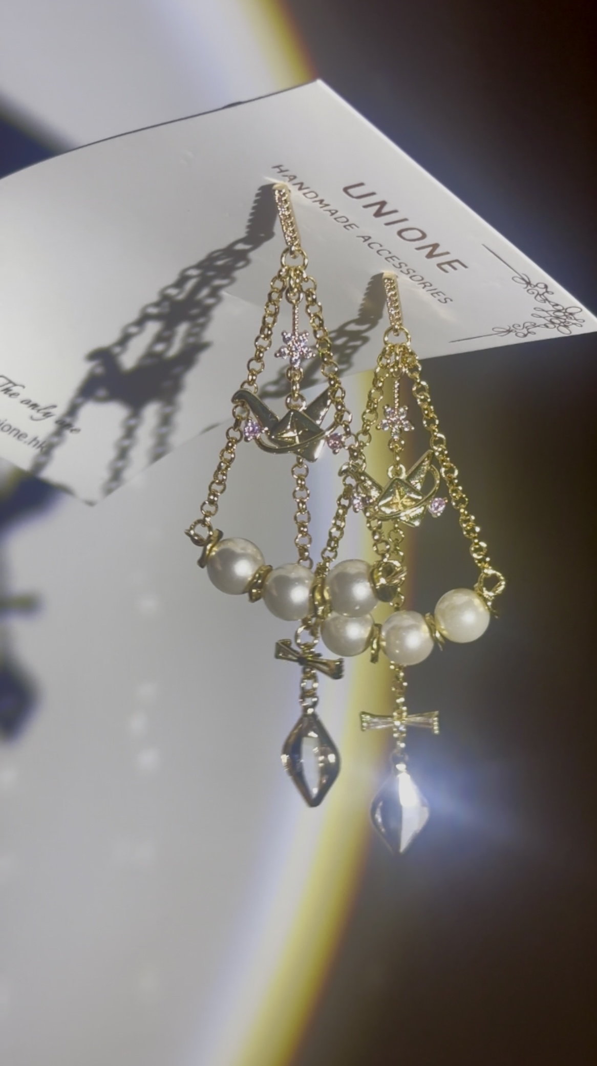 千紙鶴珍鑽耳環🦢