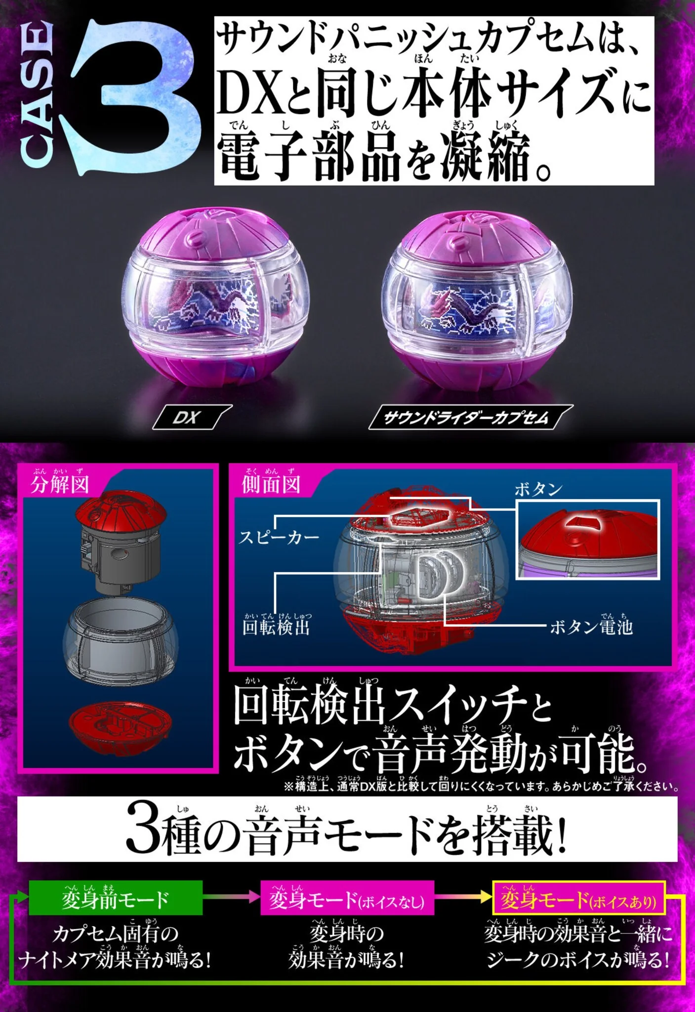 P-BANDAI - DX 暗碼電話 & 發聲版懲戒夢境膠囊