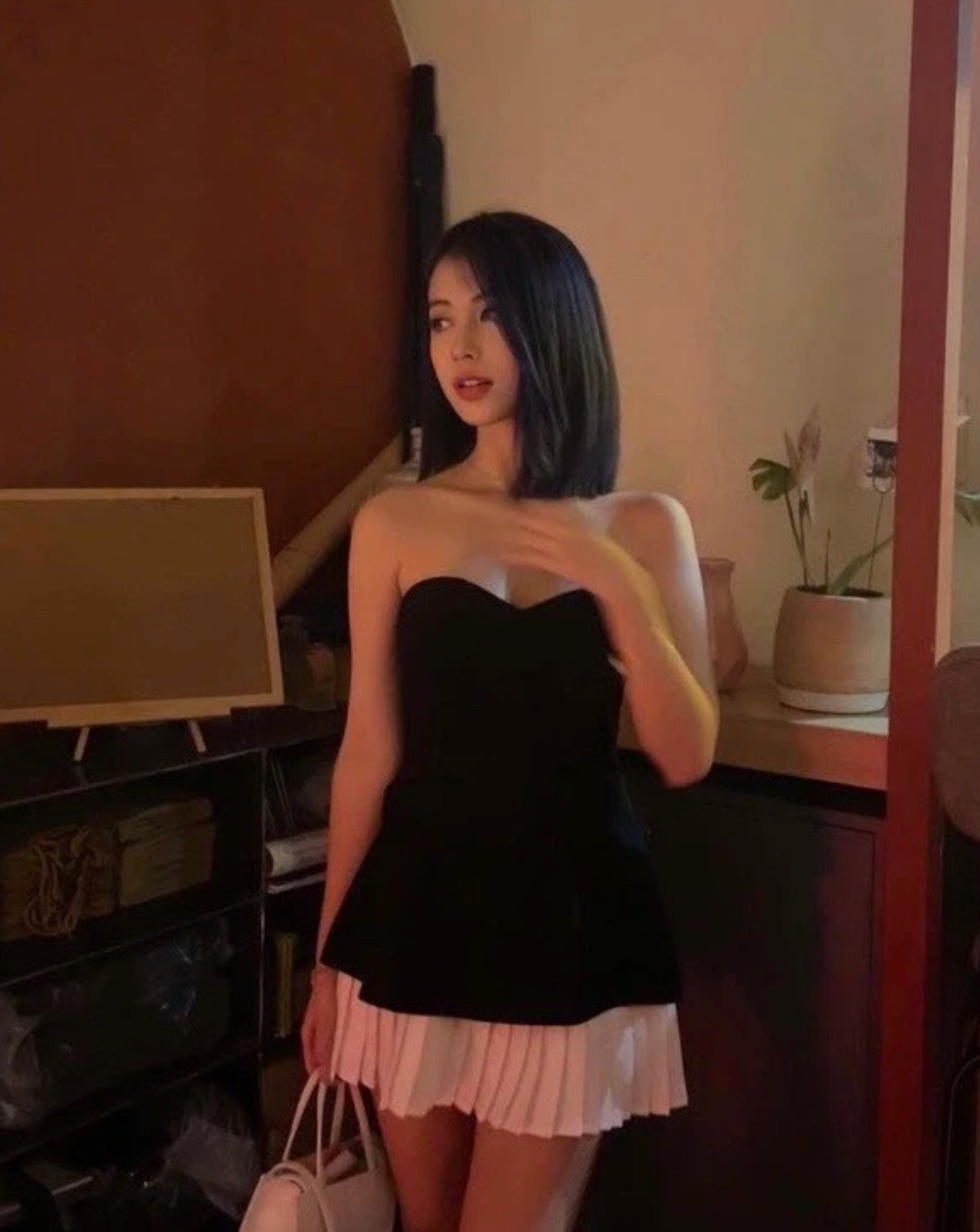 D10031纯欲抹胸连衣裙