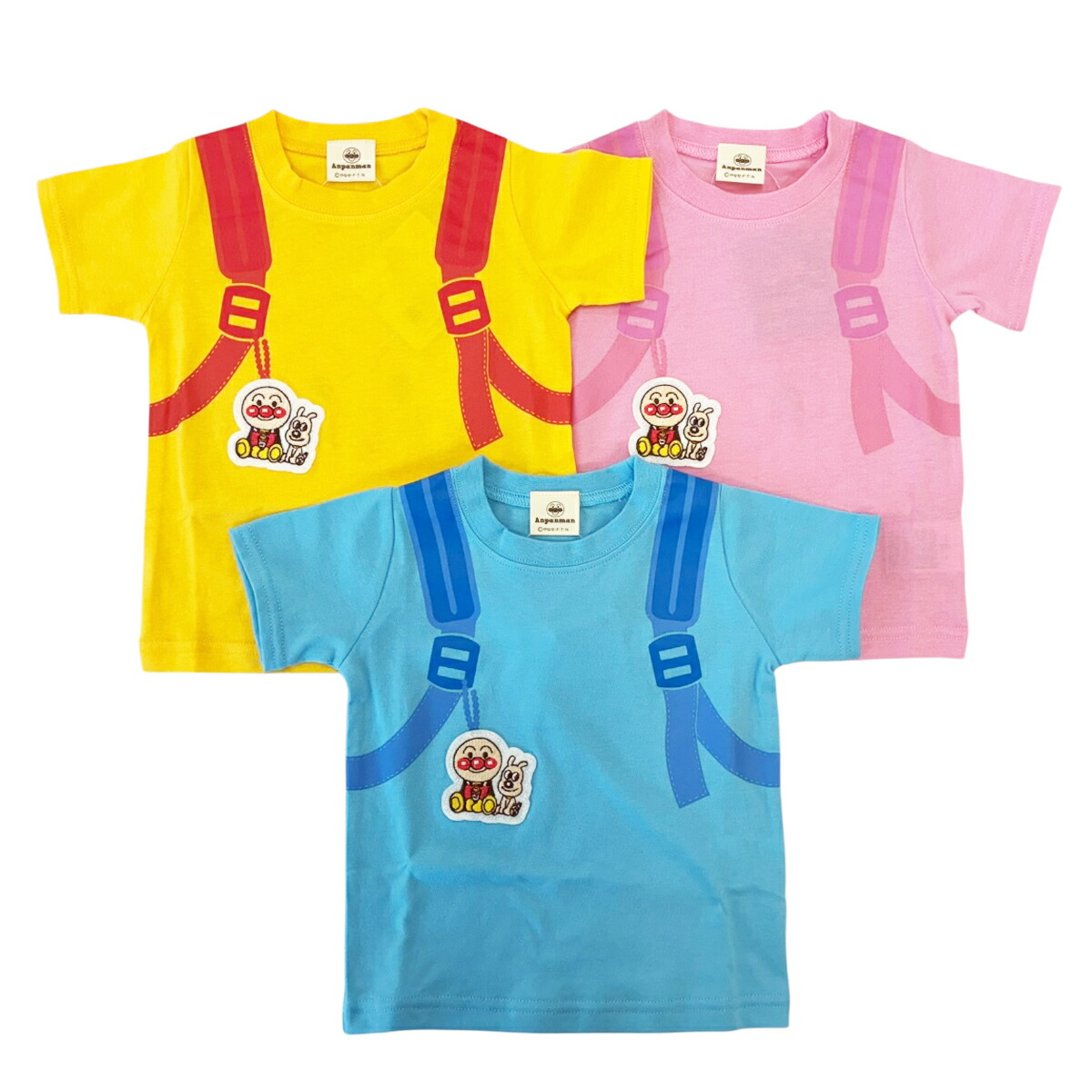 🆕【⭐訂購⭐】  日本直送🌀#麵包超人 刺繡貼片 背包款設計 短袖TEE［3款選］🌀[ELCA-0225][260415]