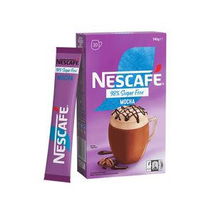 澳洲 NESCAFE 雀巢 超低糖咖啡粉 98% Sugar Free (10包) - Mocha 摩卡 #選用Stevia甜菊糖 平行進口 (此日期前最佳：2026-06-01）